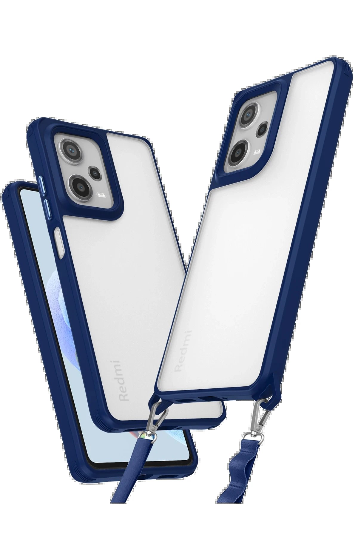 Newface Xiaomi Redmi Note 12 Pro 5G Kılıf Penta Silikon Kılıf - Lacivert