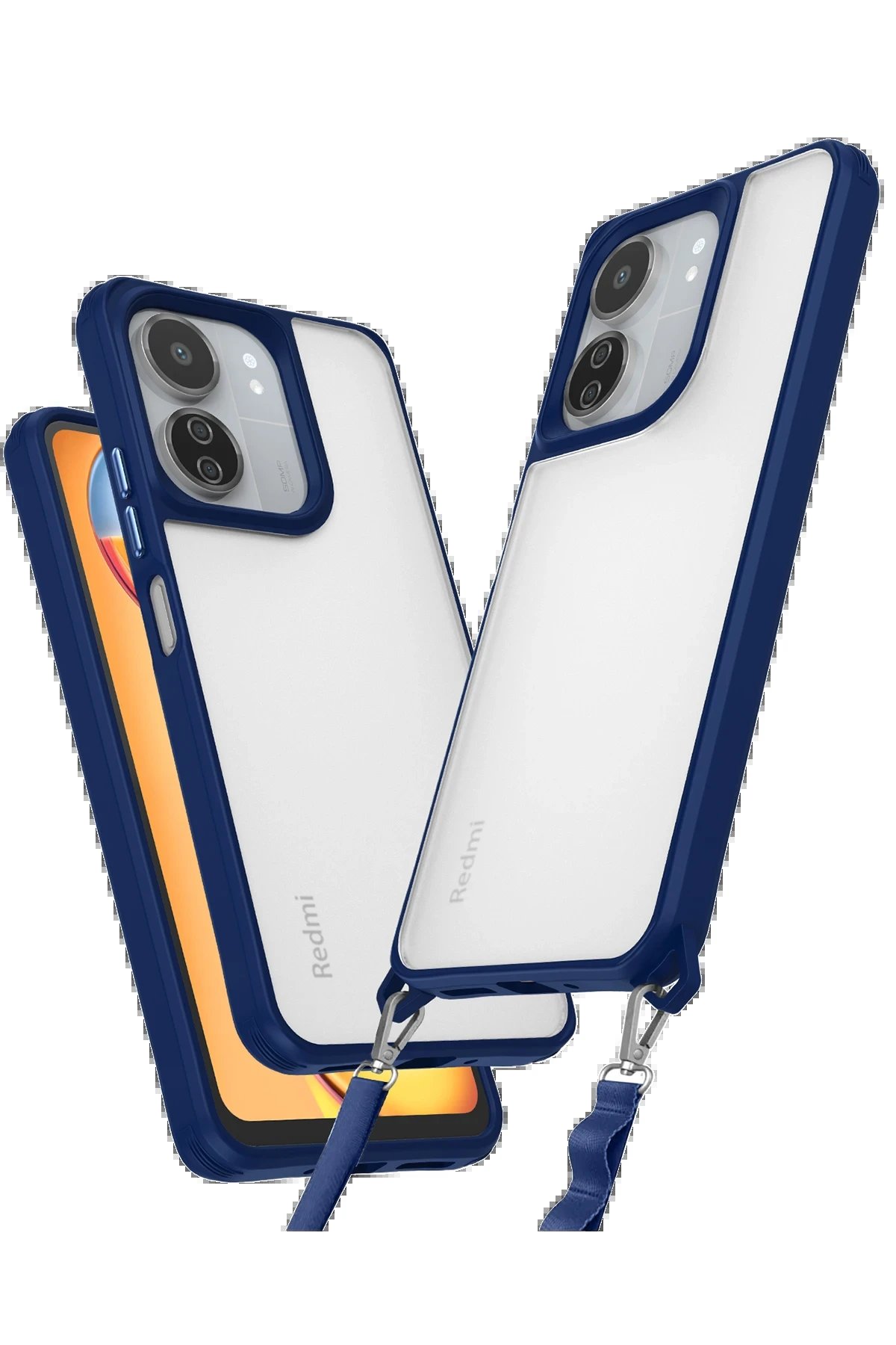 Newface Xiaomi Redmi 13C Kılıf Penta Silikon Kılıf - Lacivert