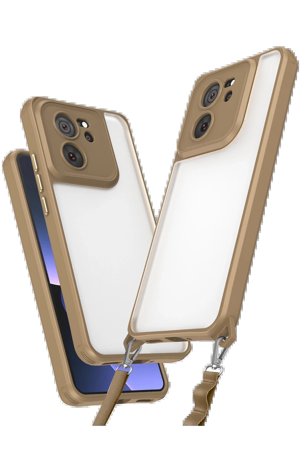 Newface Xiaomi Mi 13T Pro Kılıf Penta Silikon Kılıf - Çöl Titanyum