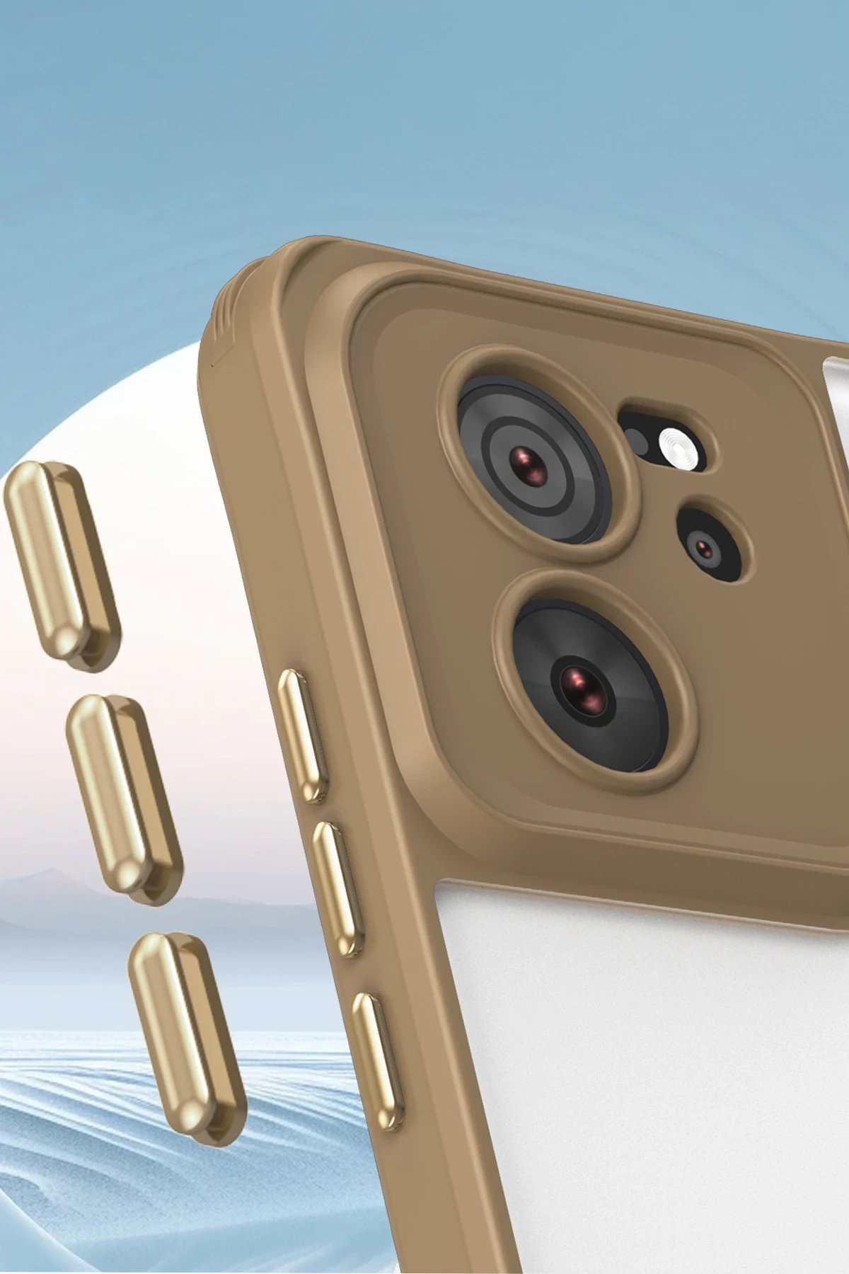 Newface Xiaomi Mi 13T Pro Kılıf Penta Silikon Kılıf - Titan Gri