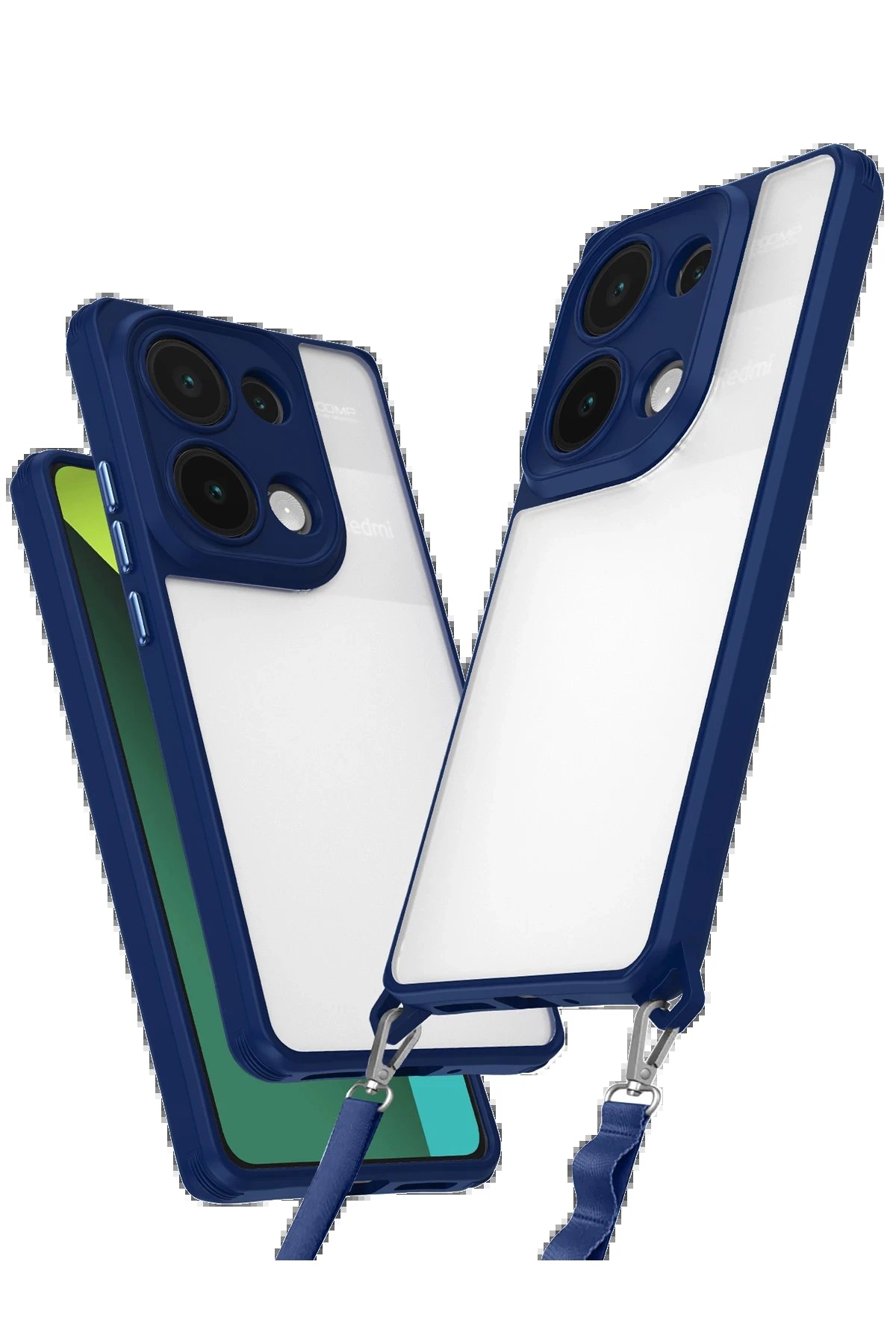 Newface Xiaomi Redmi Note 13 Pro 5G Kılıf Penta Silikon Kılıf - Lacivert