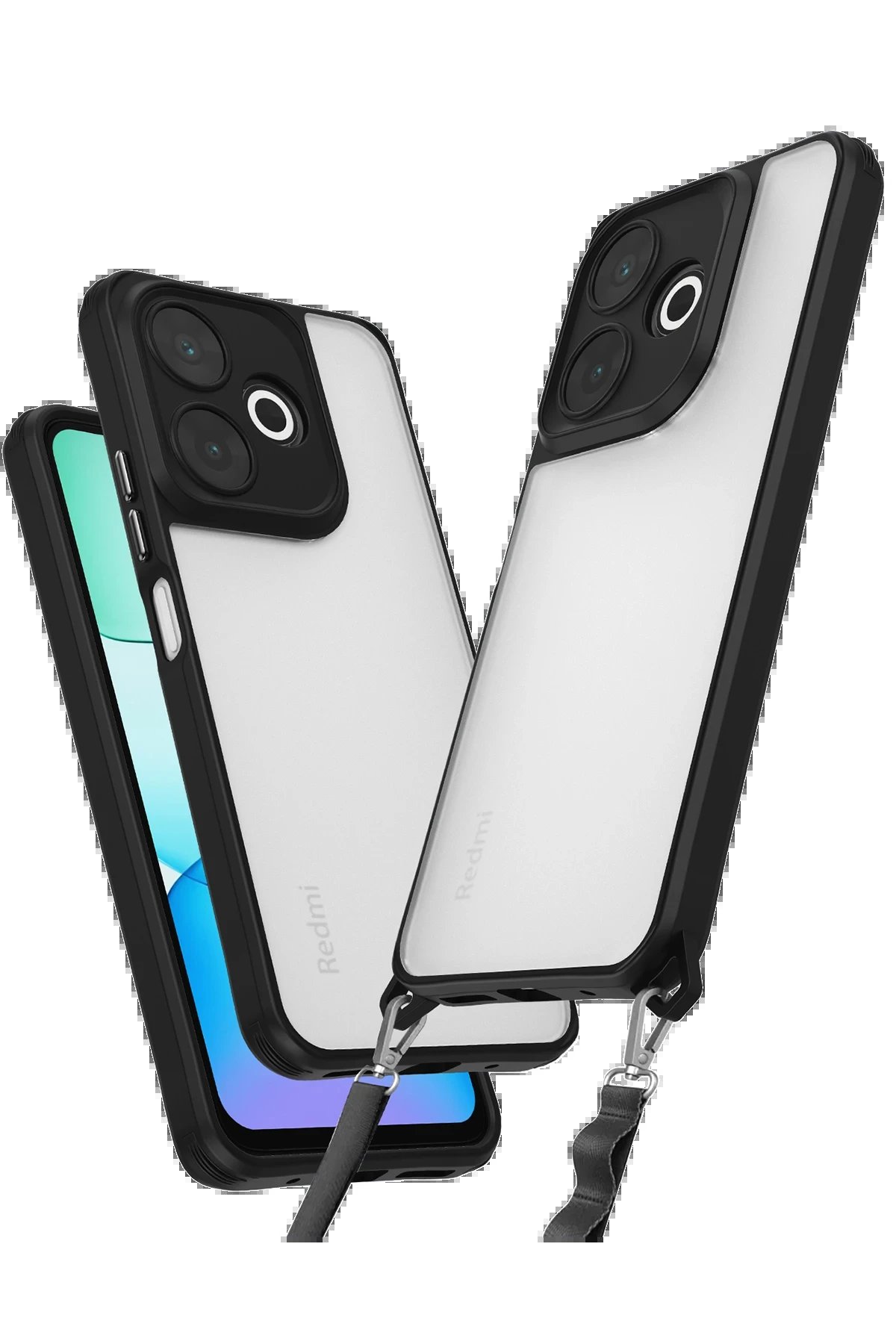 Newface Xiaomi Redmi 13 4G Kılıf Penta Silikon Kılıf - Siyah