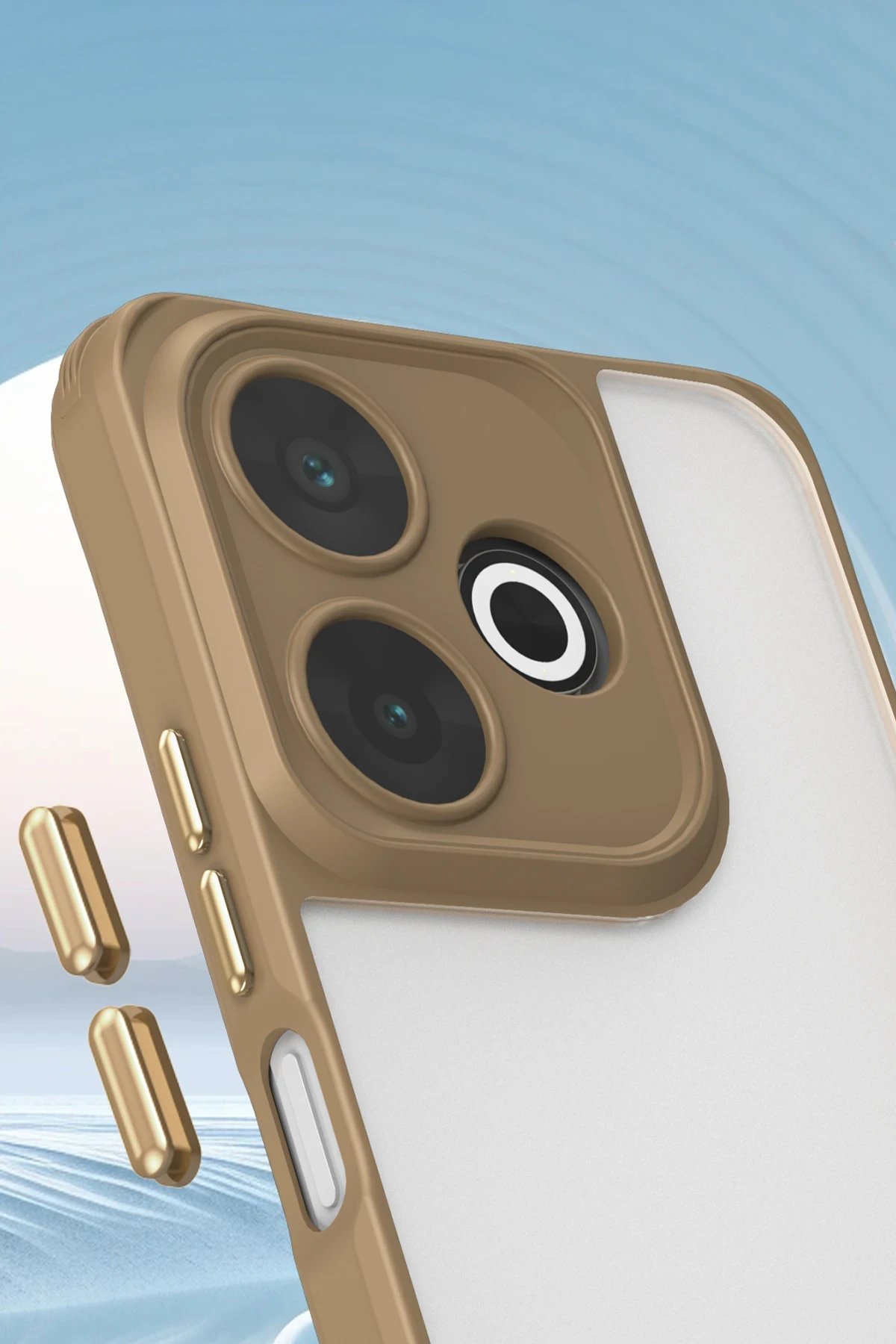 Newface Xiaomi Redmi 13 4G Kılıf Penta Silikon Kılıf - Titan Gri