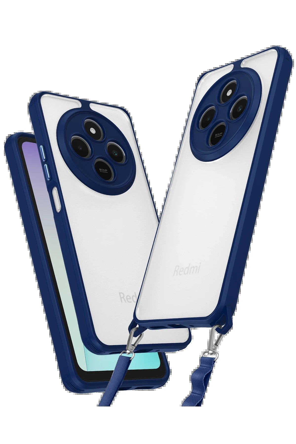 Newface Xiaomi Redmi 14C Kılıf Penta Silikon Kılıf - Lacivert