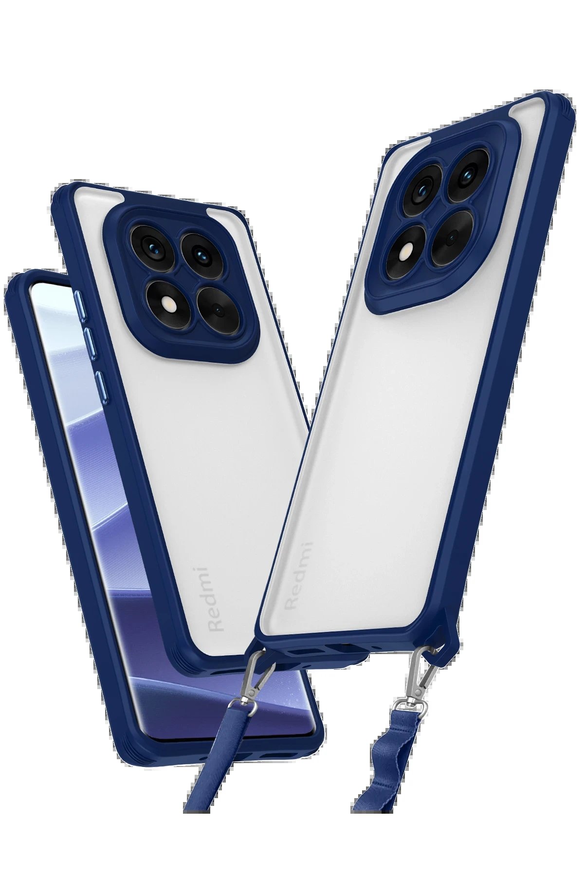 Newface Xiaomi Redmi Note 14 Pro 4G Kılıf Penta Silikon Kılıf - Lacivert