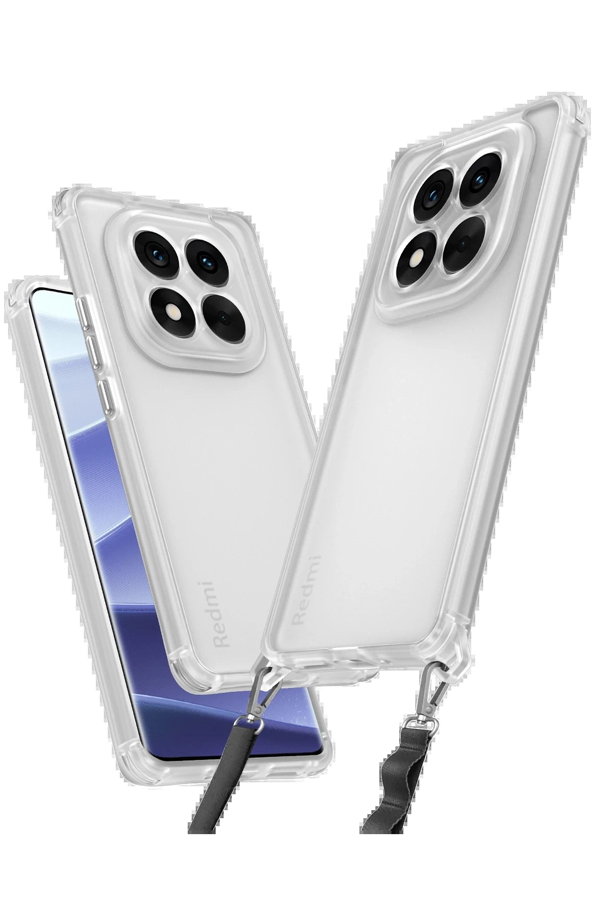 Newface Xiaomi Redmi Note 14 Pro 4G Kılıf Penta Silikon Kılıf - Şeffaf