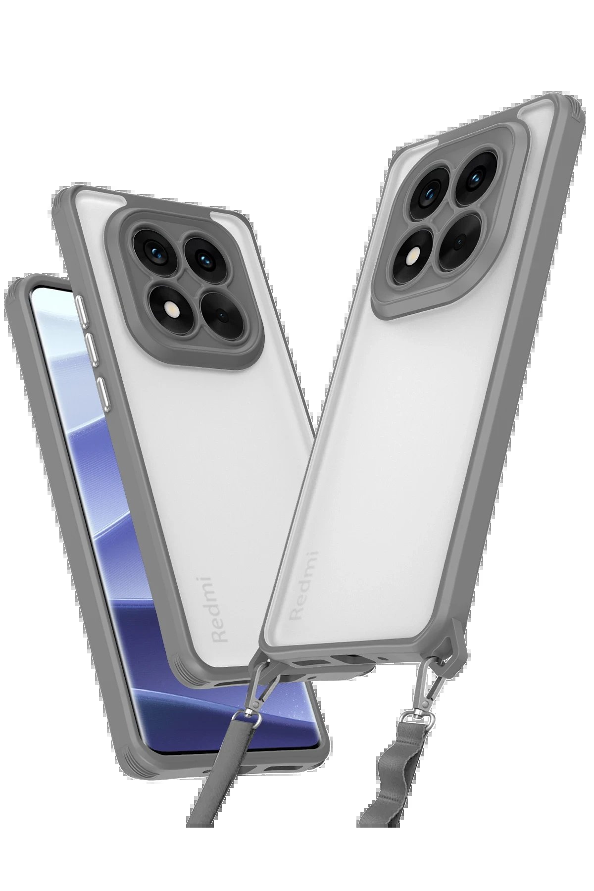 Newface Xiaomi Redmi Note 14 Pro 5G Kılıf Penta Silikon Kılıf - Titan Gri