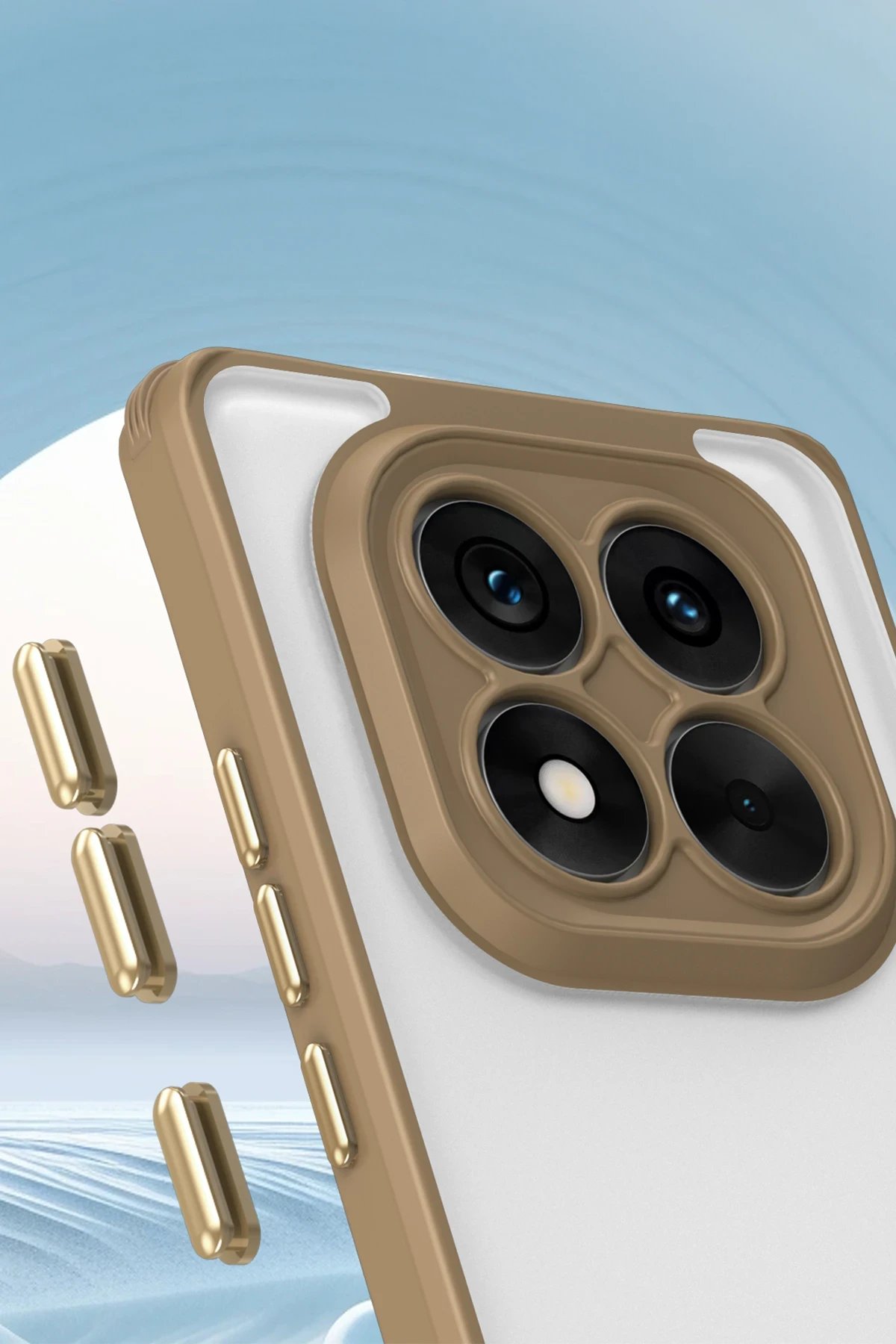 Newface Xiaomi Redmi Note 14 Pro Plus Kılıf Penta Silikon Kılıf - Lacivert