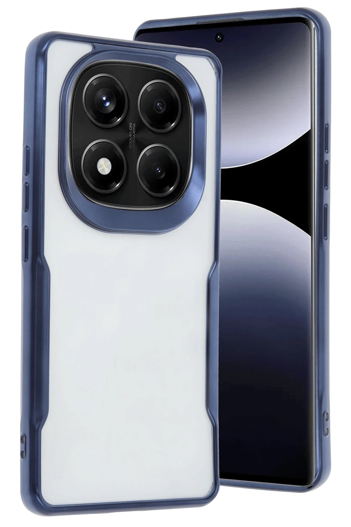 Newface Xiaomi Redmi Note 14 Pro 4G Kılıf Boyi Silikon Kapak - Lacivert