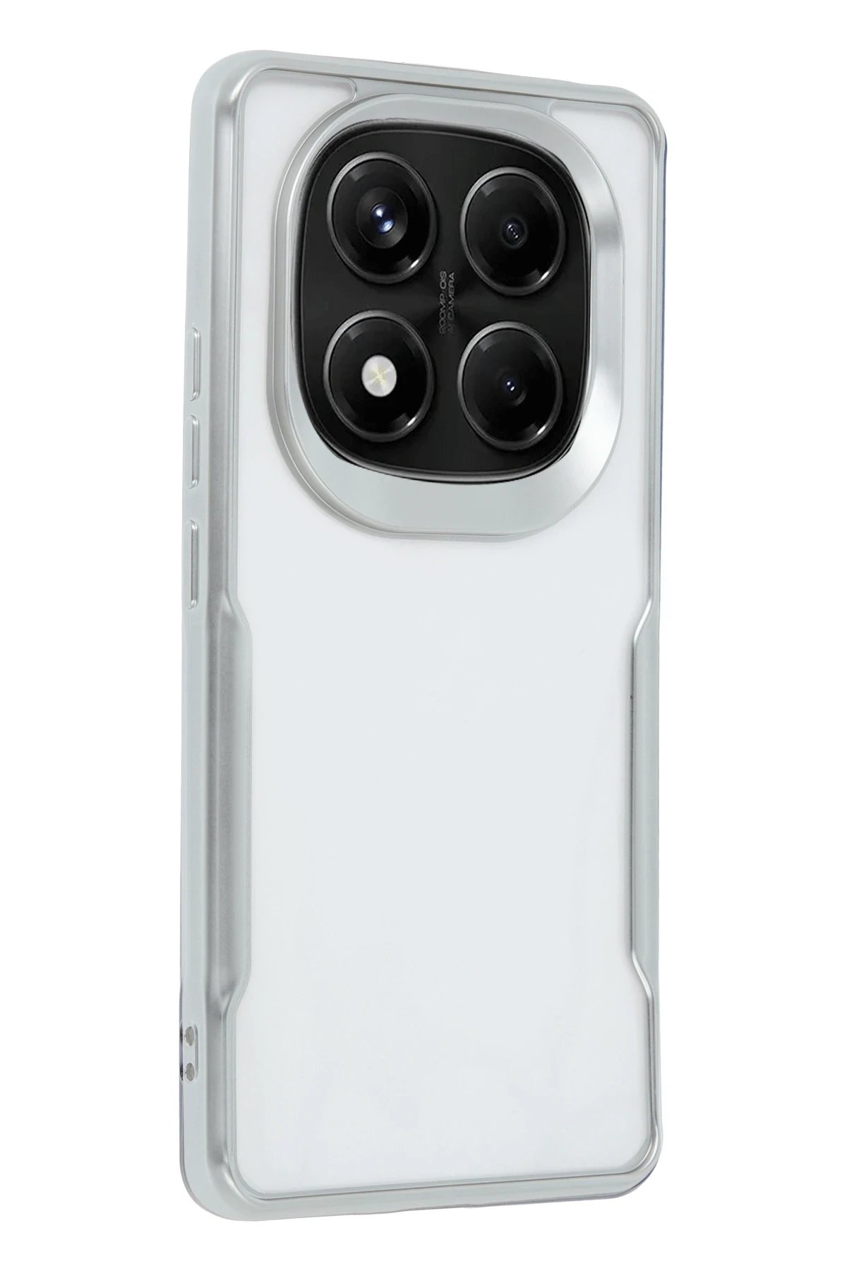 Newface Xiaomi Redmi Note 14 Pro 4G Kılıf Boyi Silikon Kapak - Gümüş