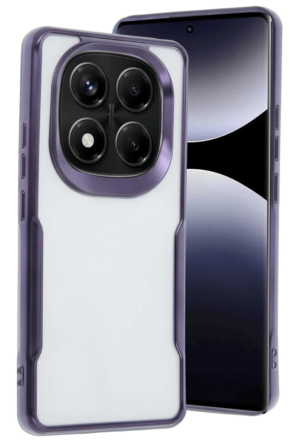 Newface Xiaomi Redmi Note 14 Pro 5G Kılıf Boyi Silikon Kapak - Derin Mor