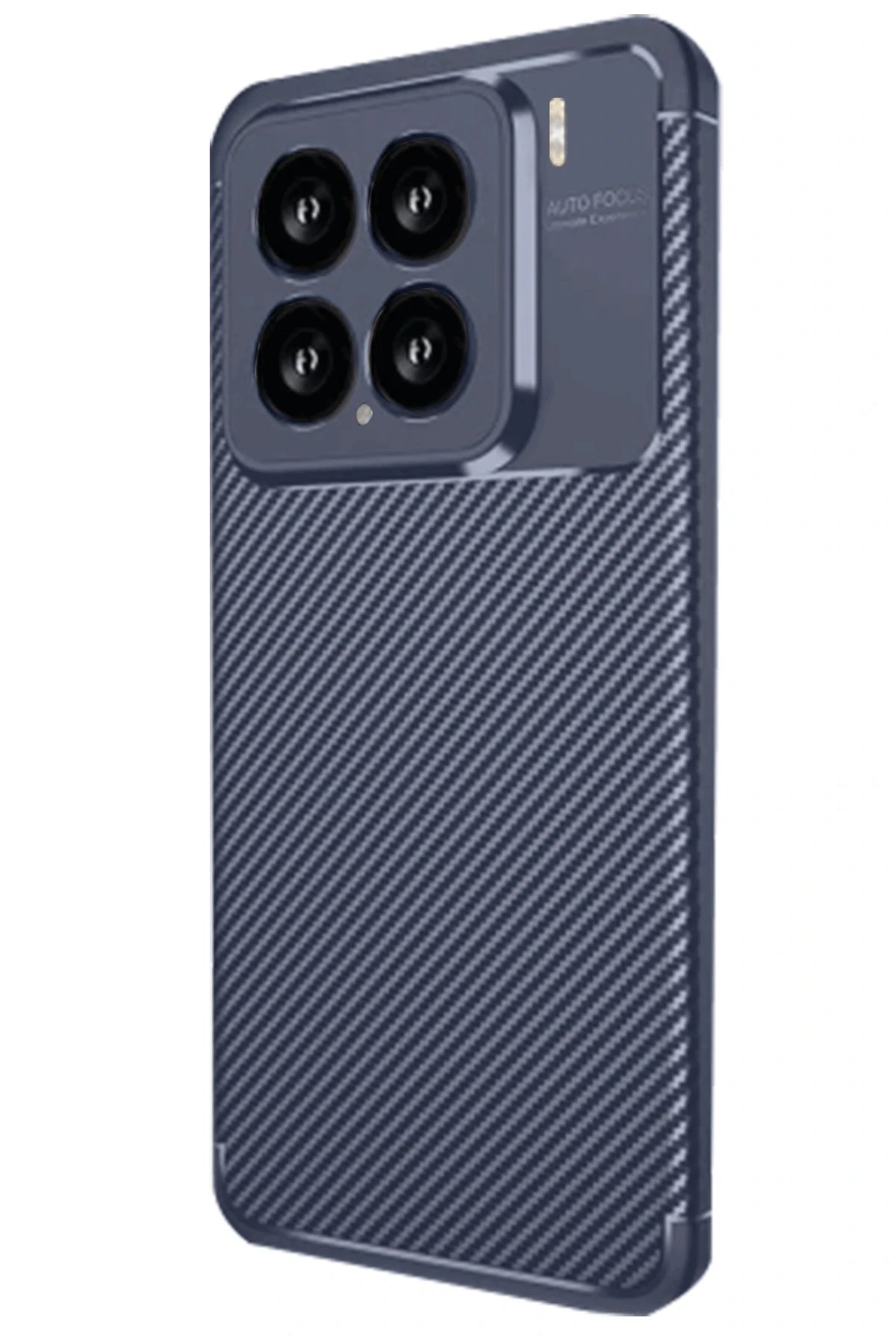 Newface Xiaomi Mi 15 Kılıf Auto Focus Karbon Kapak - Lacivert