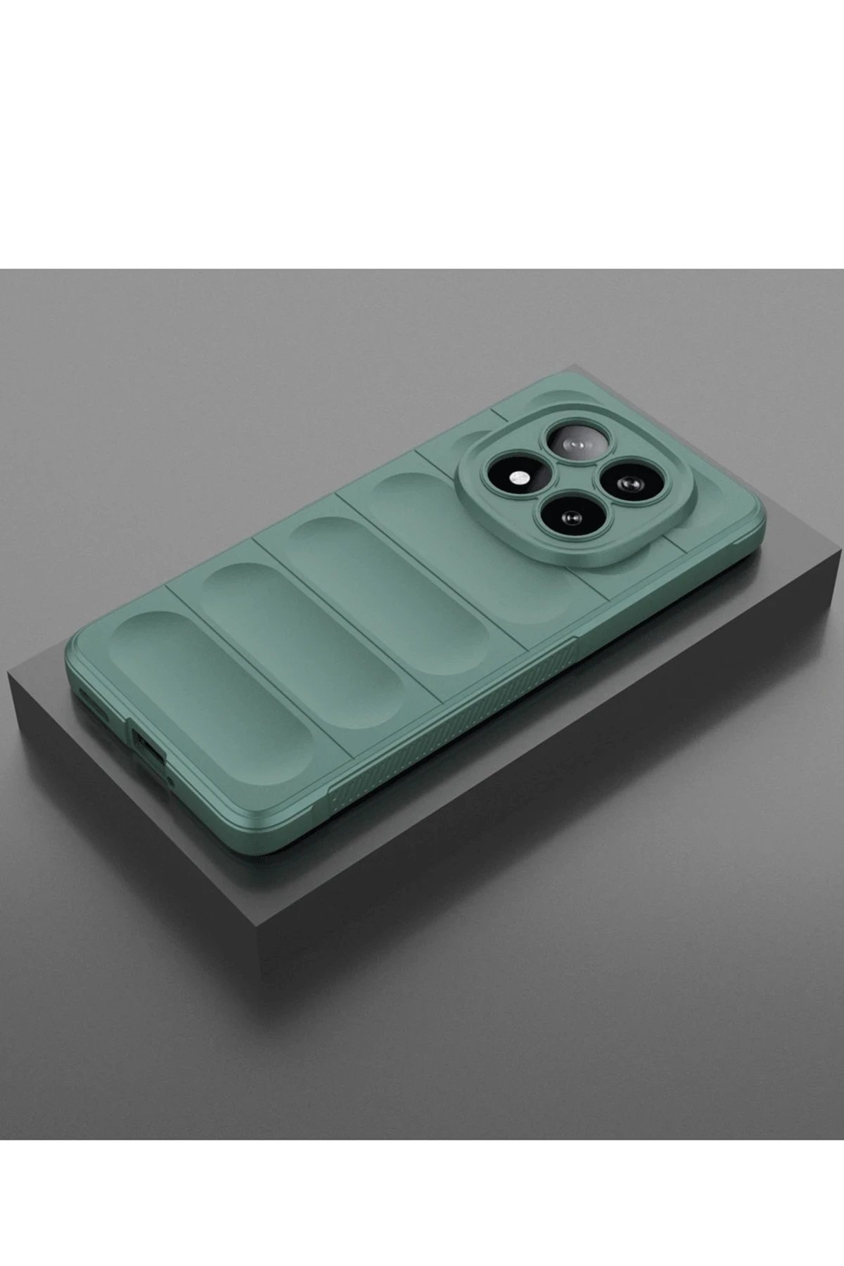 Newface Xiaomi Redmi Note 14 Pro 5G Kılıf Optimum Silikon - Koyu Yeşil