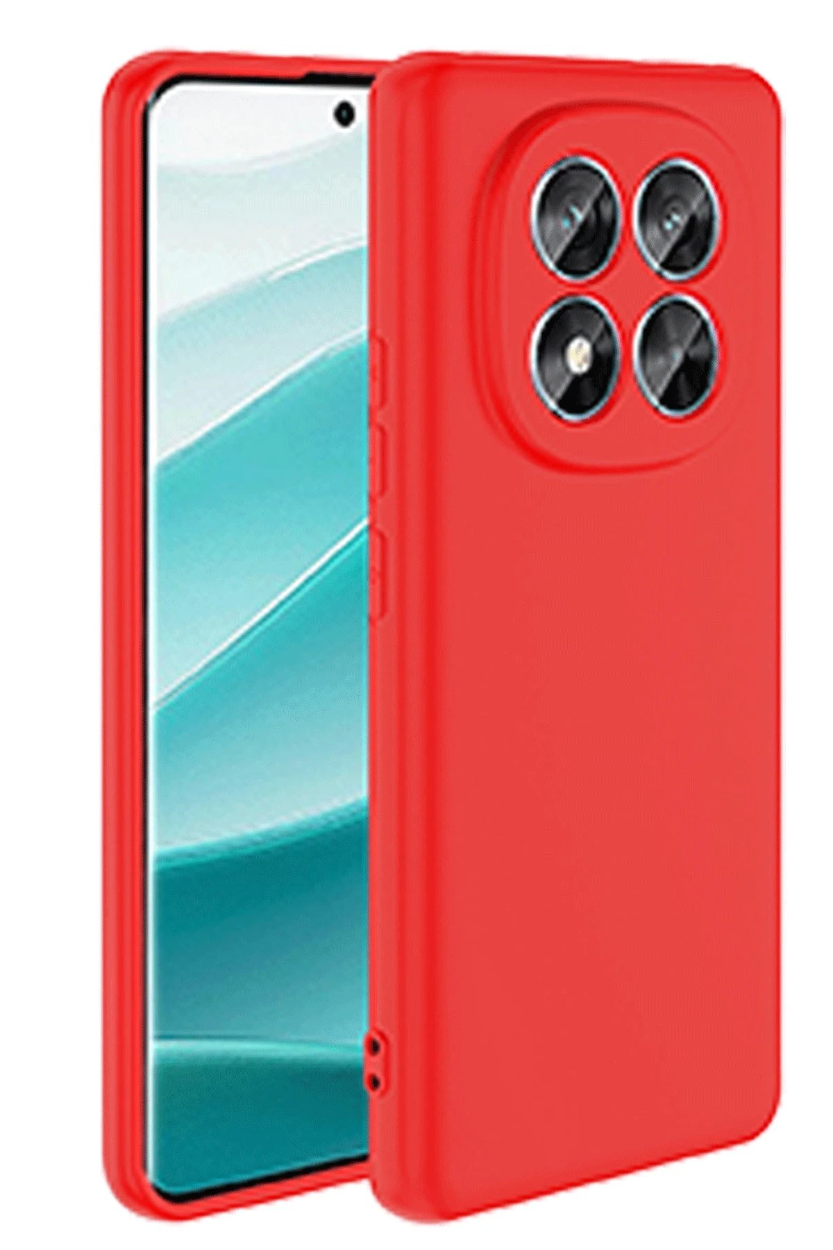 Newface Xiaomi Redmi Note 14 Pro 5G Kılıf First Silikon - Kırmızı