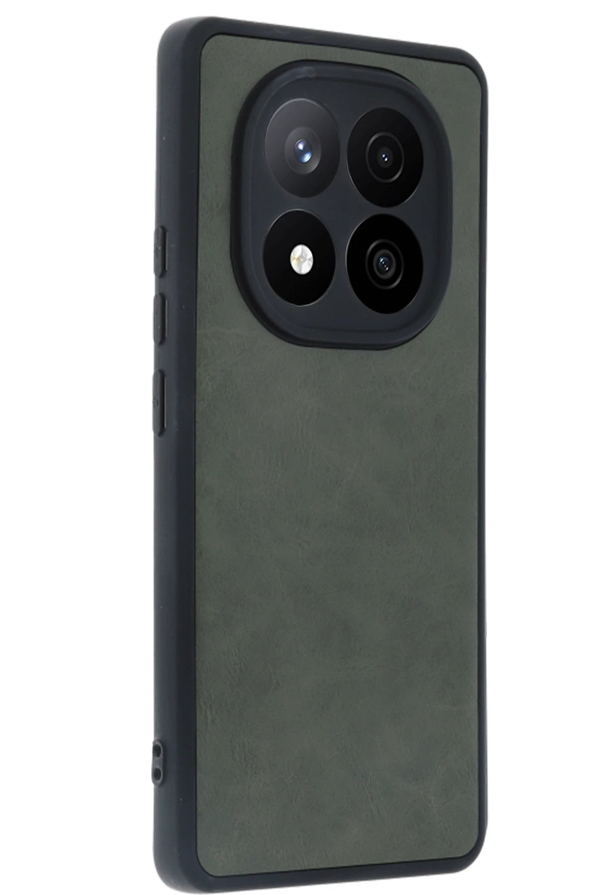 Newface Xiaomi Redmi Note 14 Pro 5G Kılıf Aras Deri Kapak - Koyu Yeşil