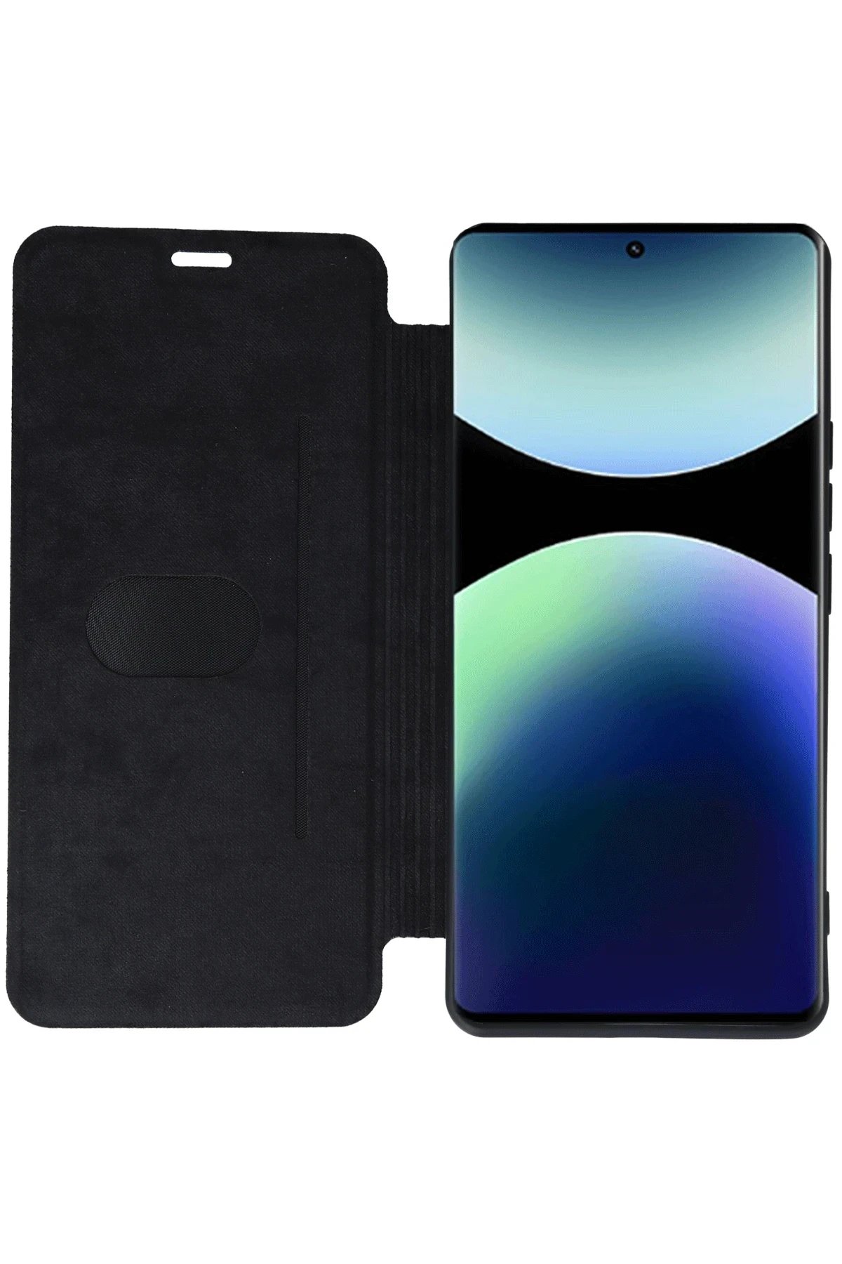 Newface Xiaomi Redmi Note 14 Pro 5G Kılıf Flip Cover - Koyu Yeşil