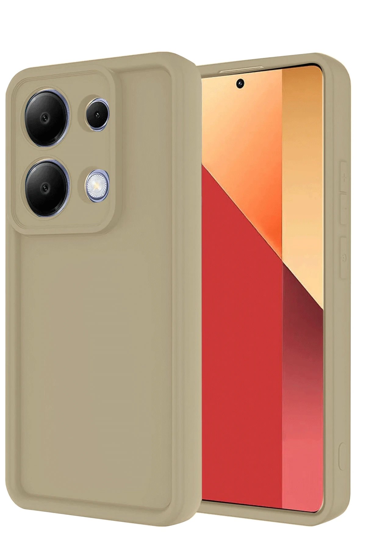 Newface Xiaomi Redmi Note 13 Pro 4G Kılıf Viera Silikon - Krem