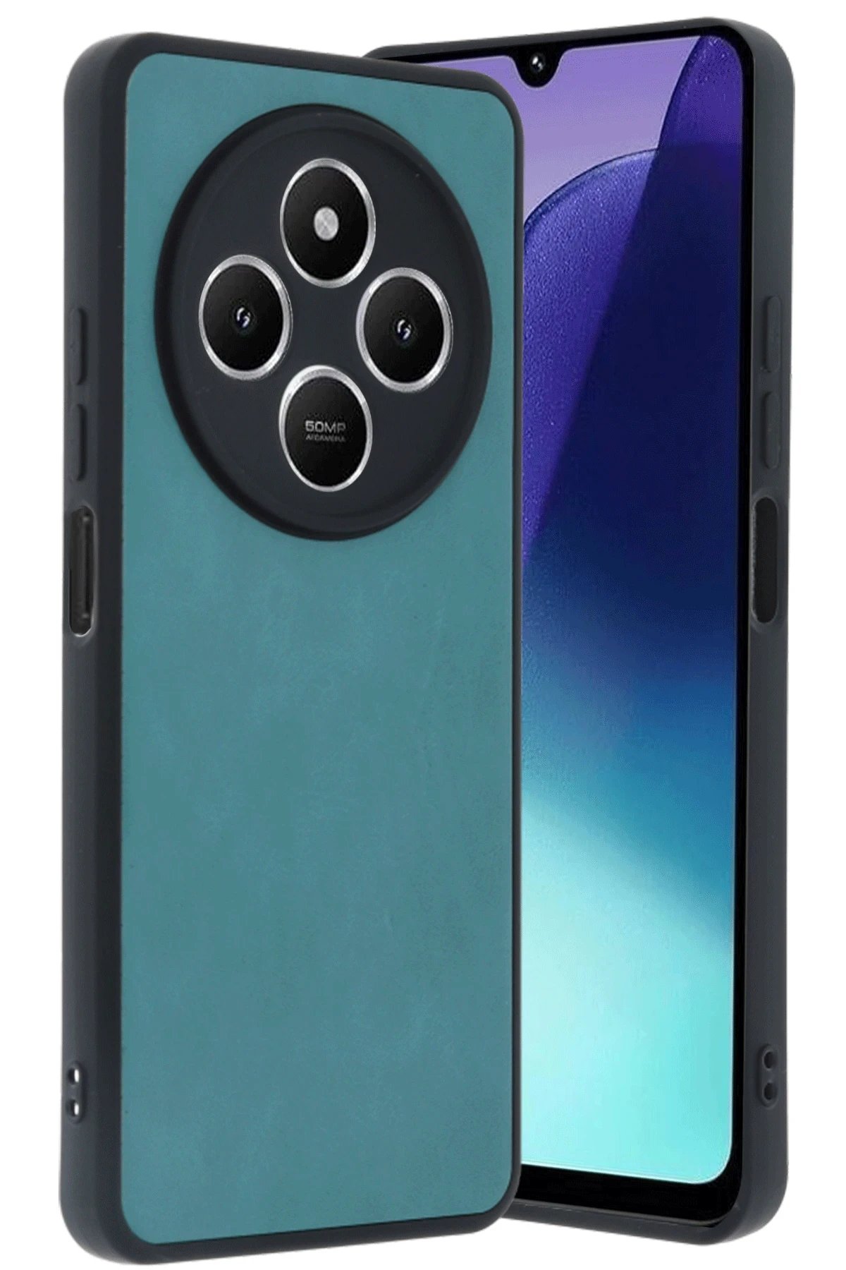 Newface Xiaomi Redmi 14C Kılıf Aras Deri Kapak - Açık Yeşil