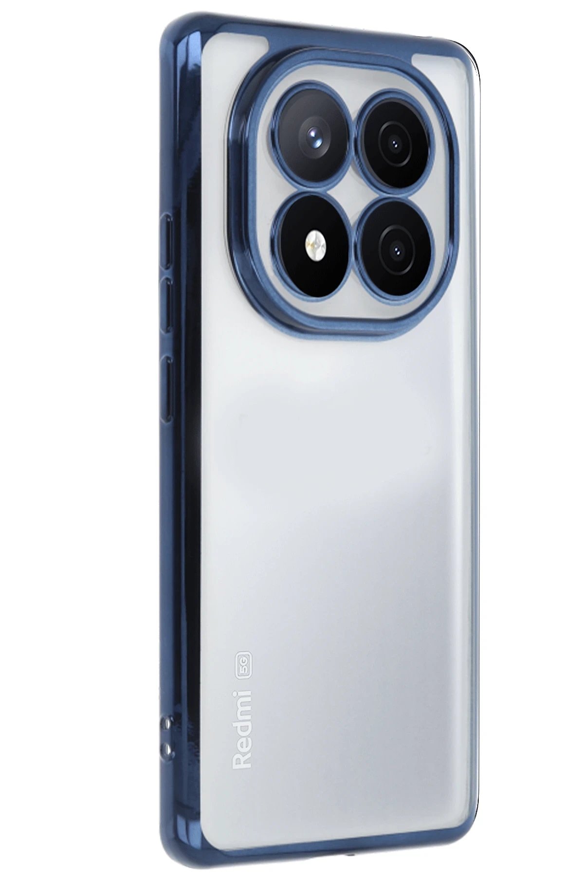 Newface Xiaomi Redmi Note 14 Pro 5G Kılıf Razer Lensli Silikon - Lacivert