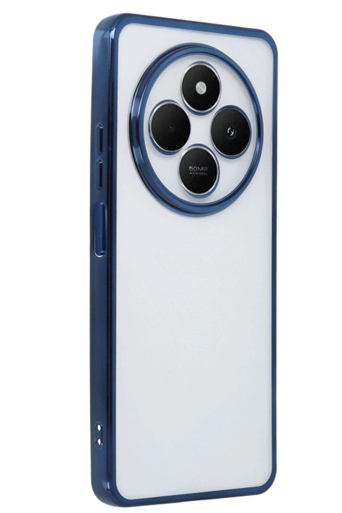 Newface Xiaomi Redmi 14C Kılıf Razer Lensli Silikon - Lacivert