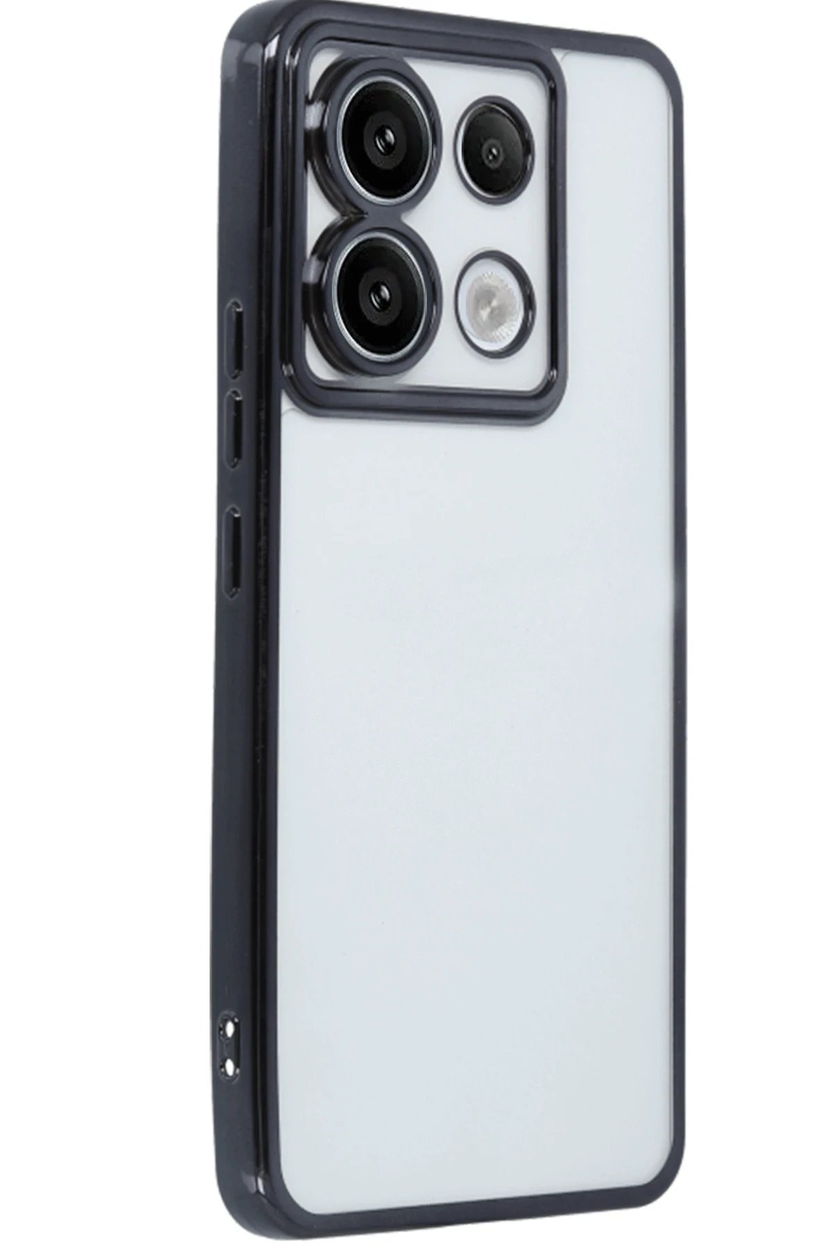 Newface Xiaomi Redmi Note 13 Pro 5G Kılıf Razer Lensli Silikon - Siyah