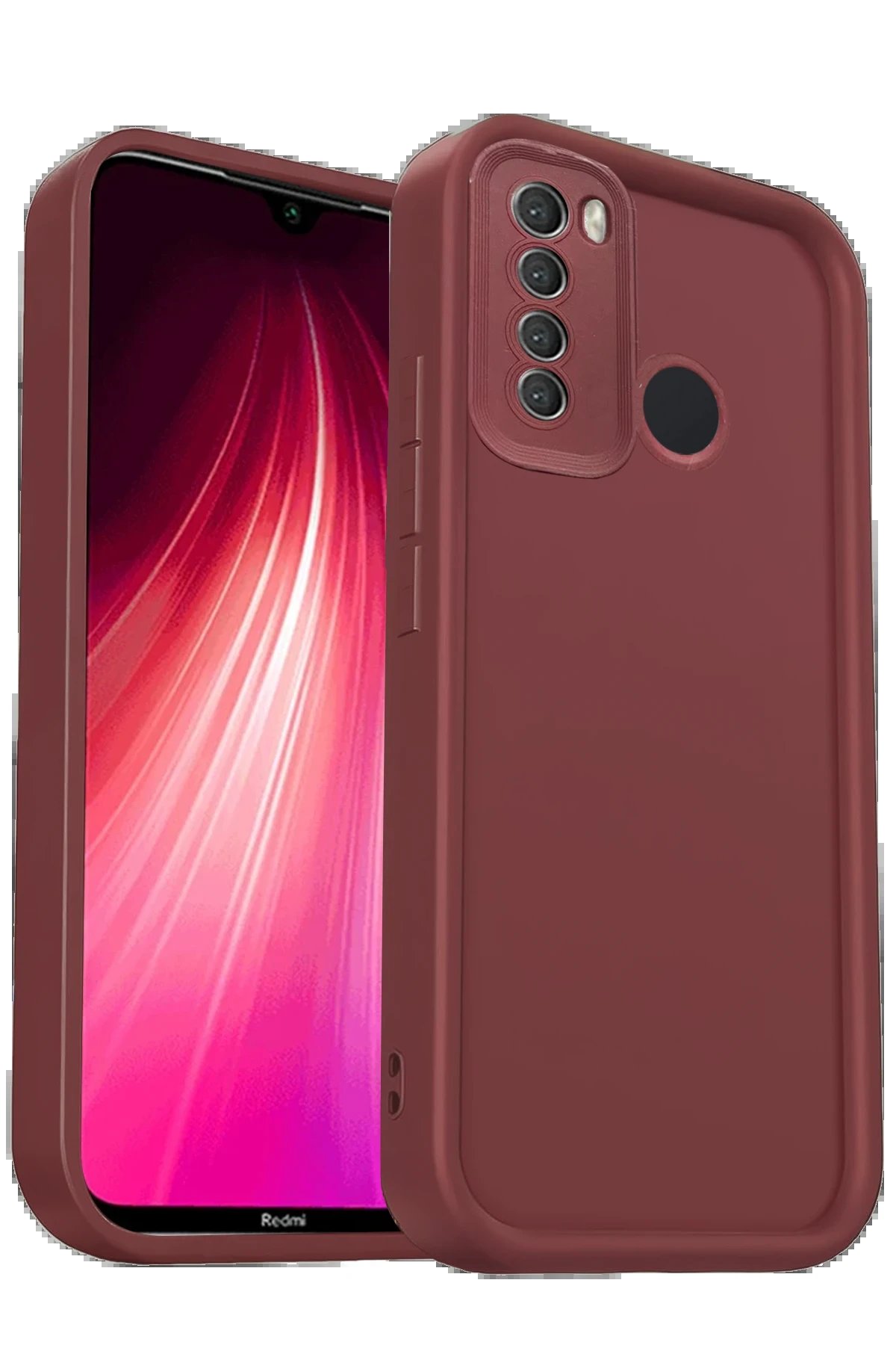 Newface Xiaomi Redmi Note 8 Kılıf Viera Silikon - Bordo