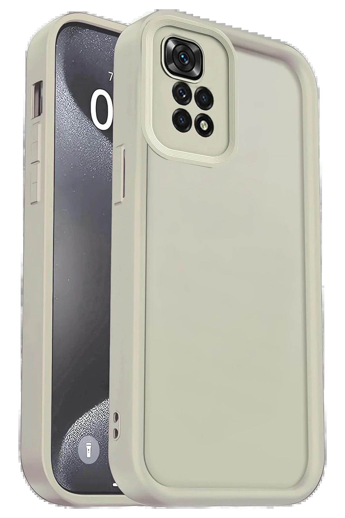 Newface Xiaomi Redmi 10 2022 Kılıf Viera Silikon - Krem