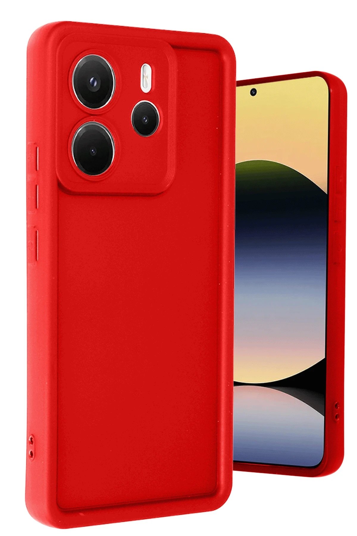 Newface Xiaomi Redmi Note 14 4G Kılıf Viera Silikon - Kırmızı