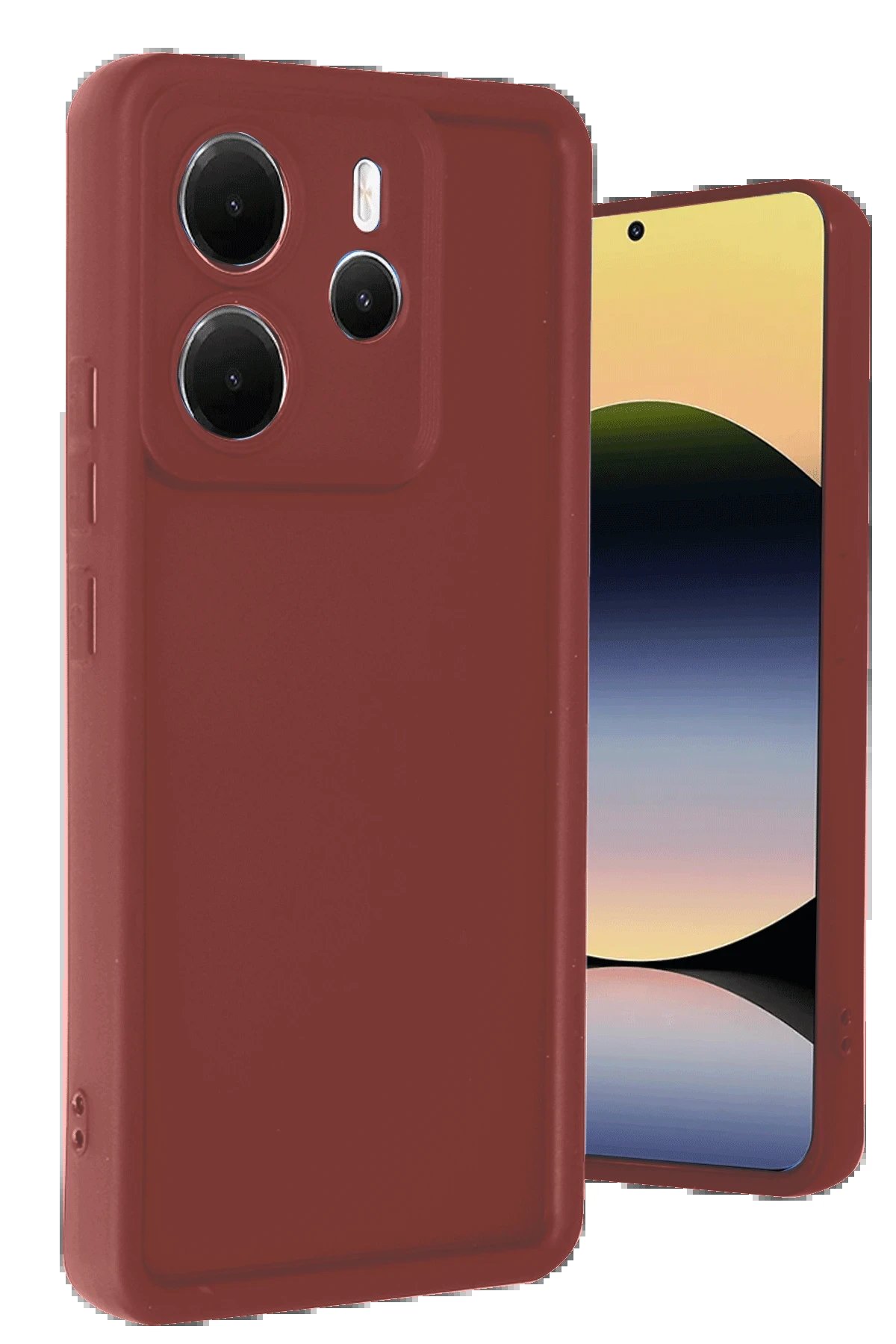 Newface Xiaomi Redmi Note 14 4G Kılıf Viera Silikon - Bordo