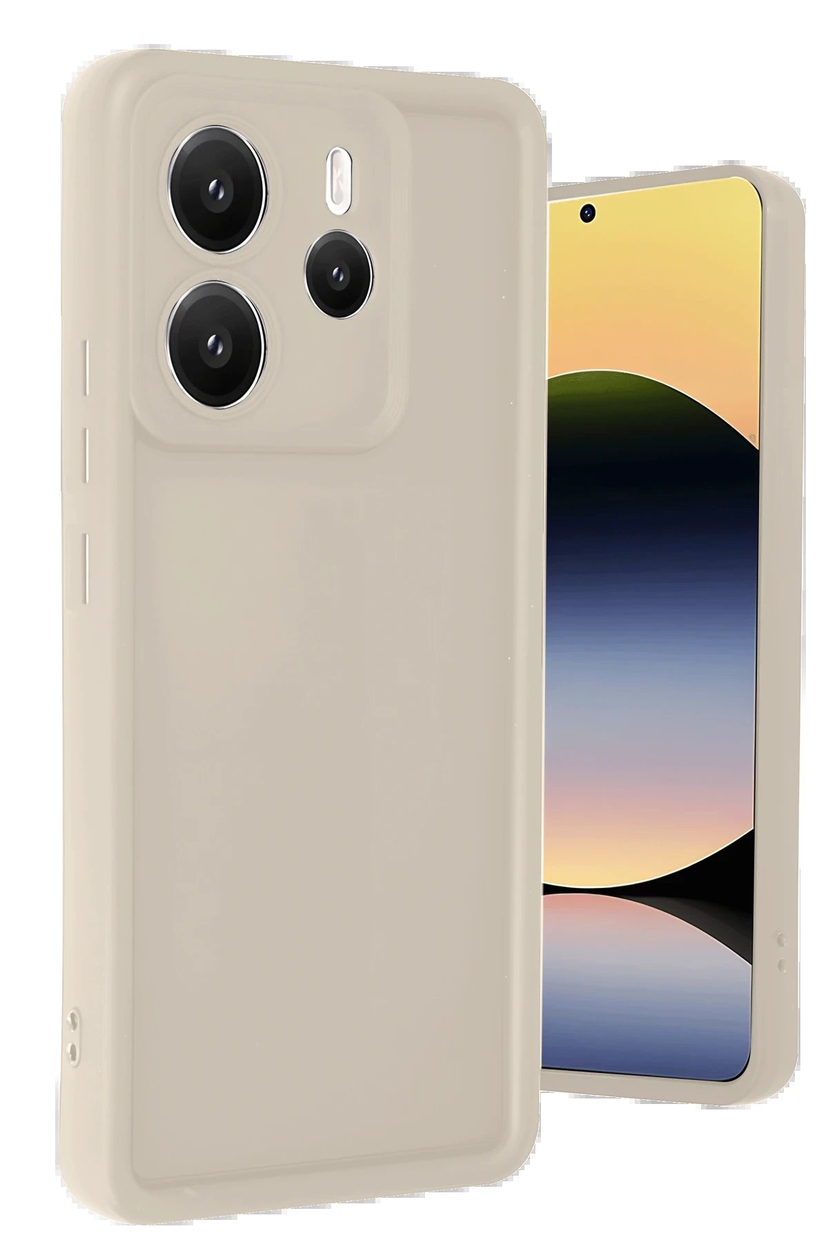 Newface Xiaomi Redmi Note 14 4G Kılıf Viera Silikon - Krem