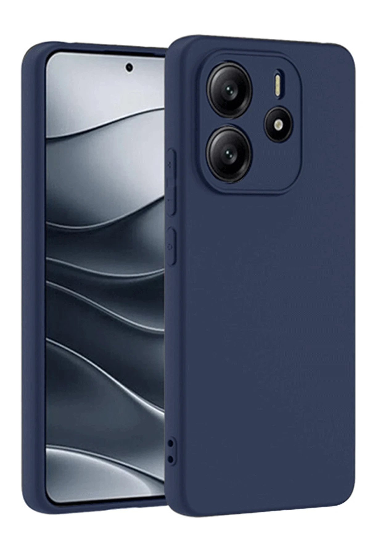 Newface Xiaomi Redmi Note 14 4G Kılıf First Silikon - Lacivert