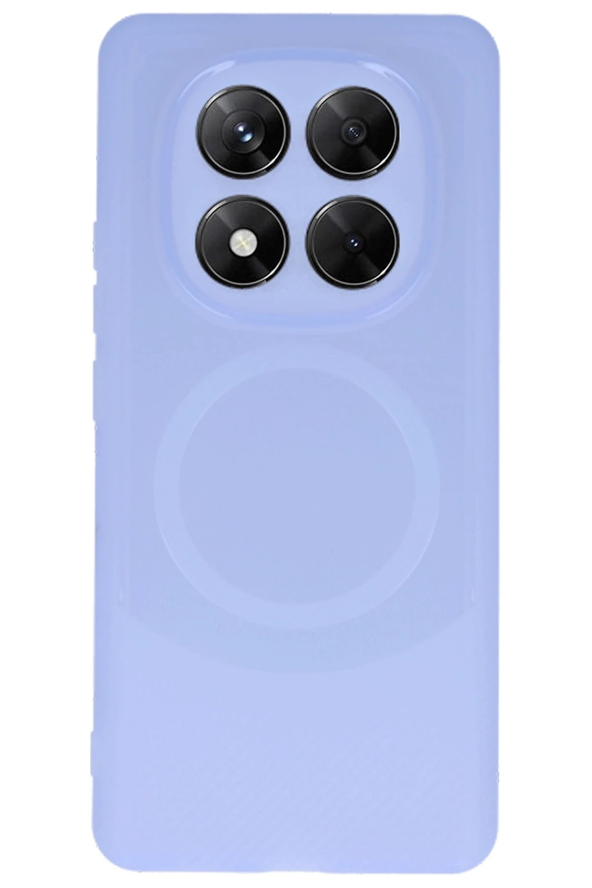 Newface Xiaomi Redmi Note 14 Pro 4G Kılıf Maya Karbon Kapak - Lila