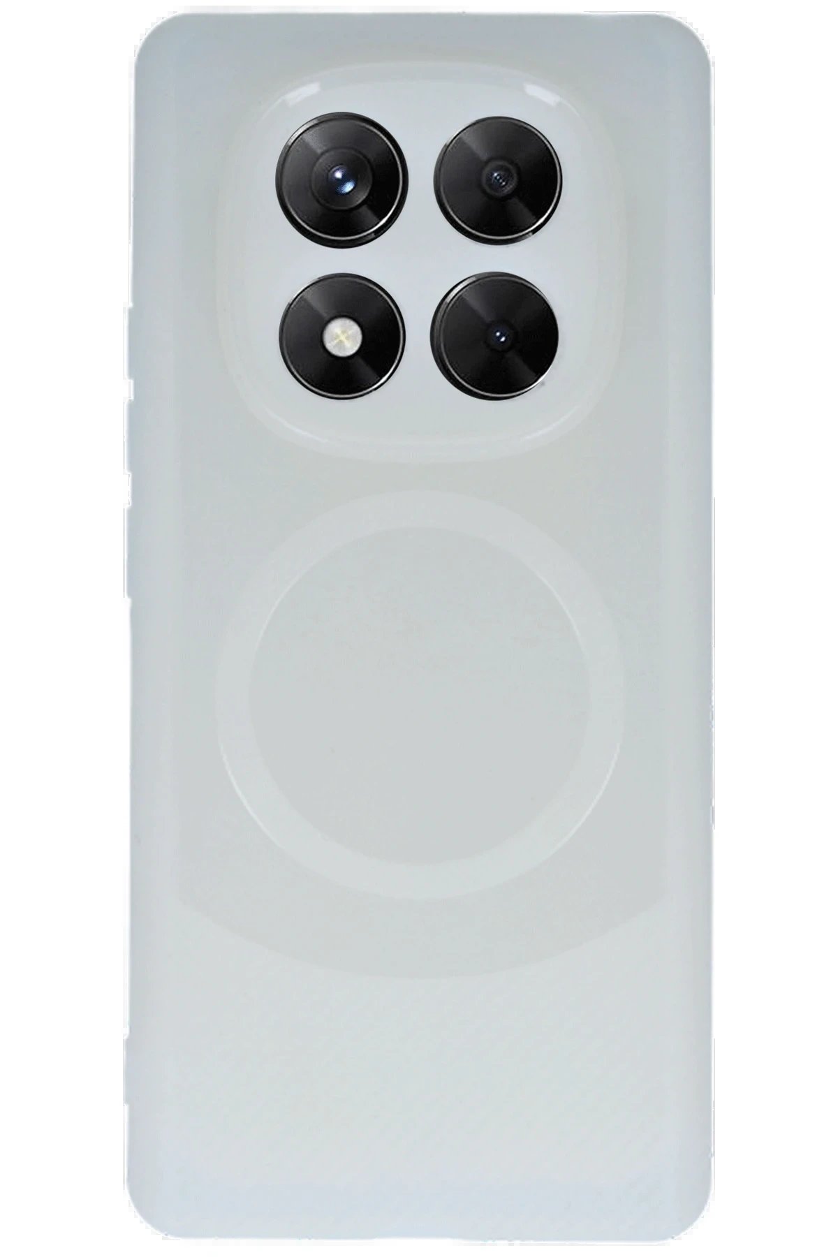 Newface Xiaomi Redmi Note 14 Pro 4G Kılıf Maya Karbon Kapak - Krem