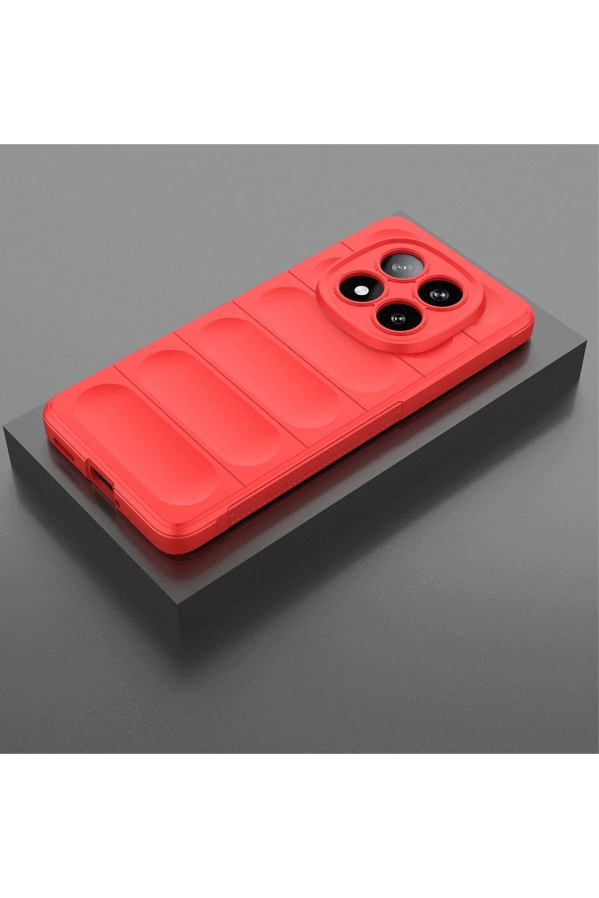 Newface Xiaomi Redmi Note 14 Pro 4G Kılıf Optimum Silikon - Kırmızı