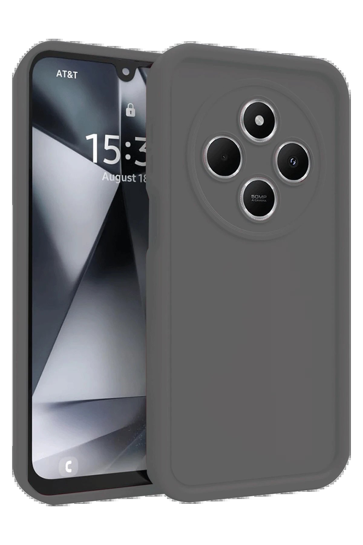 Newface Xiaomi Redmi 14C Kılıf Viera Silikon - Gri