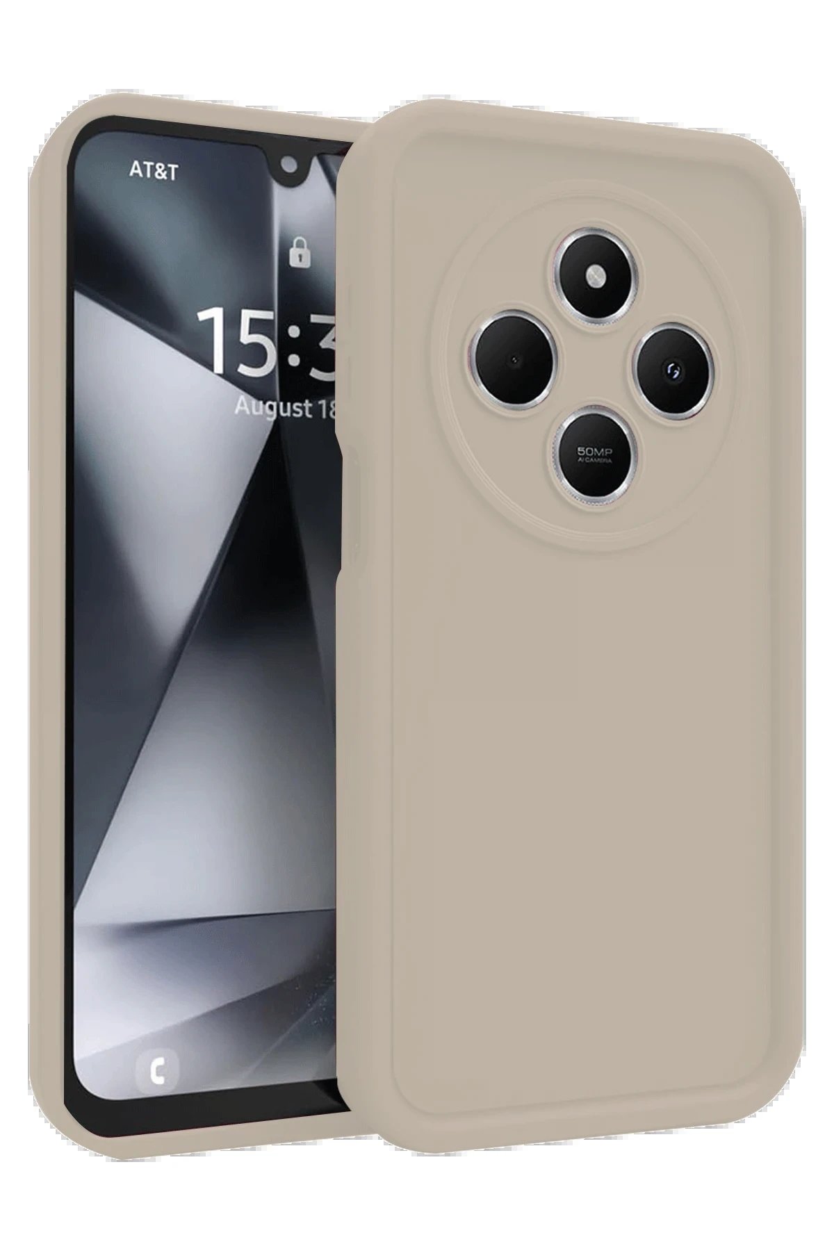 Newface Xiaomi Redmi 14C Kılıf Viera Silikon - Krem