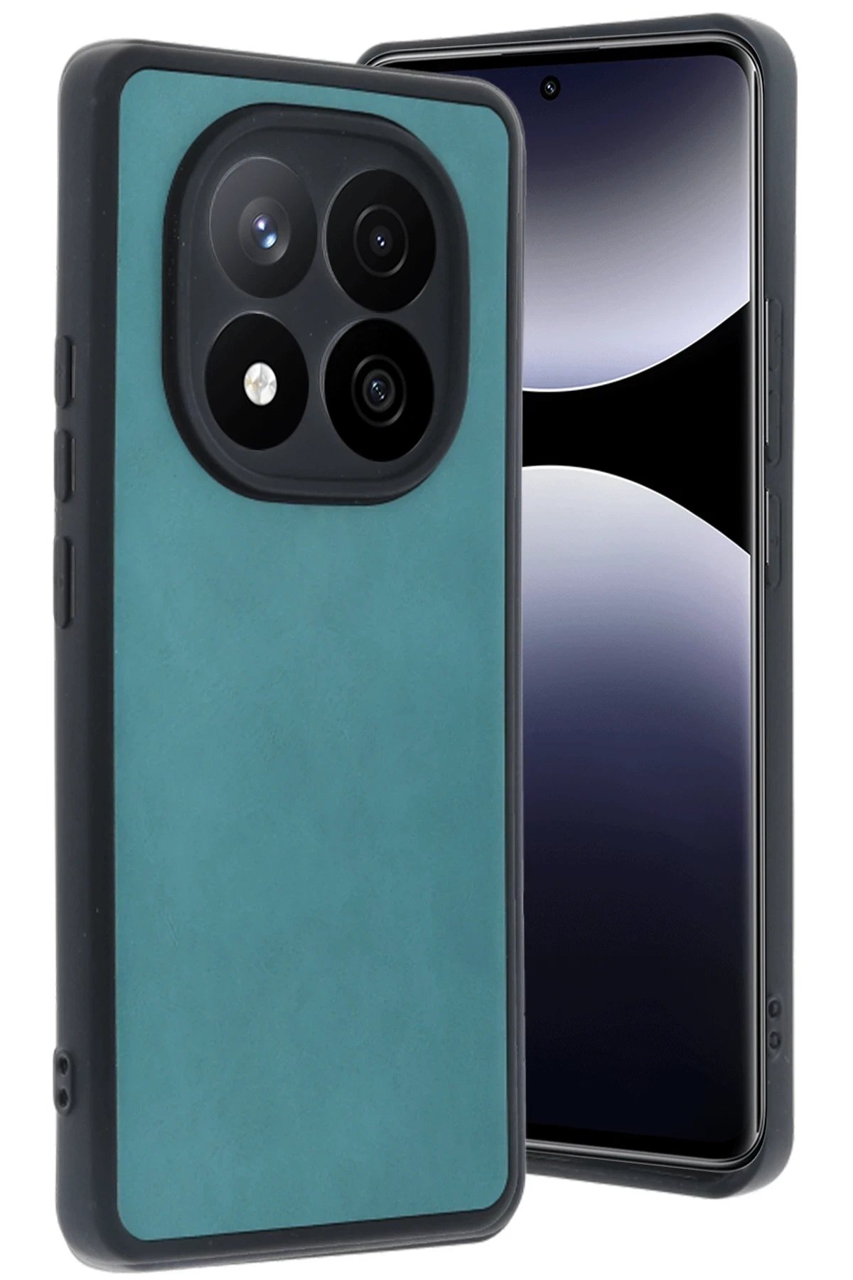 Newface Xiaomi Redmi Note 14 Pro 4G Kılıf Aras Deri Kapak - Açık Yeşil