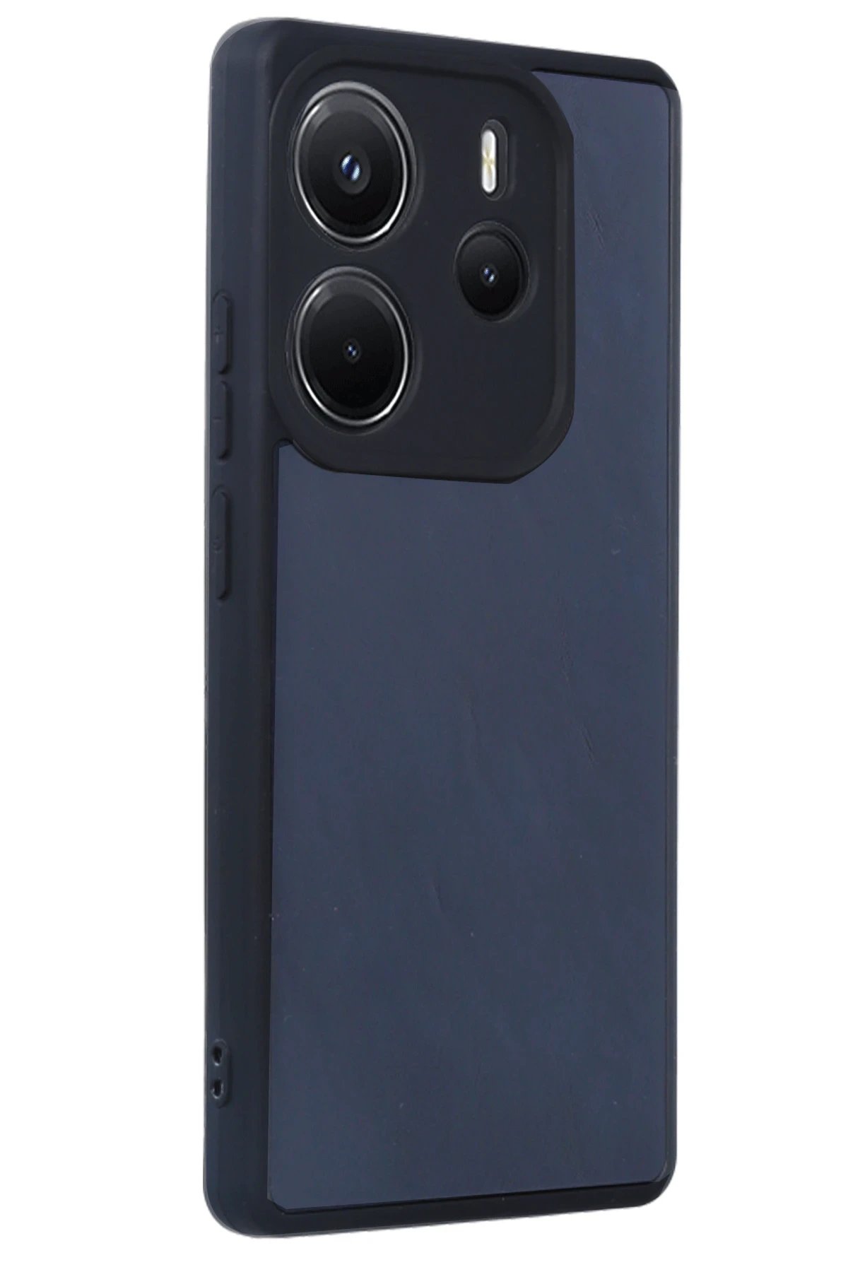 Newface Xiaomi Redmi Note 14 4G Kılıf Aras Deri Kapak - Lacivert