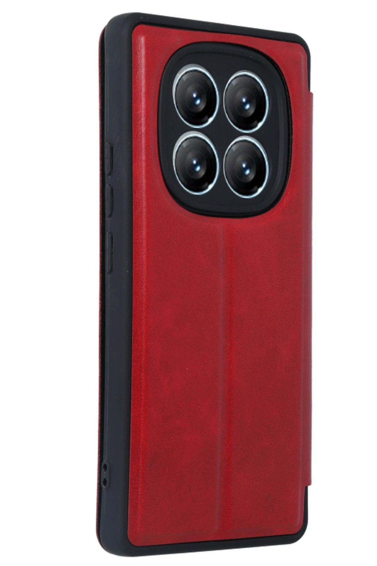 Newface Xiaomi Redmi Note 14 Pro 4G Kılıf Flip Cover - Kırmızı