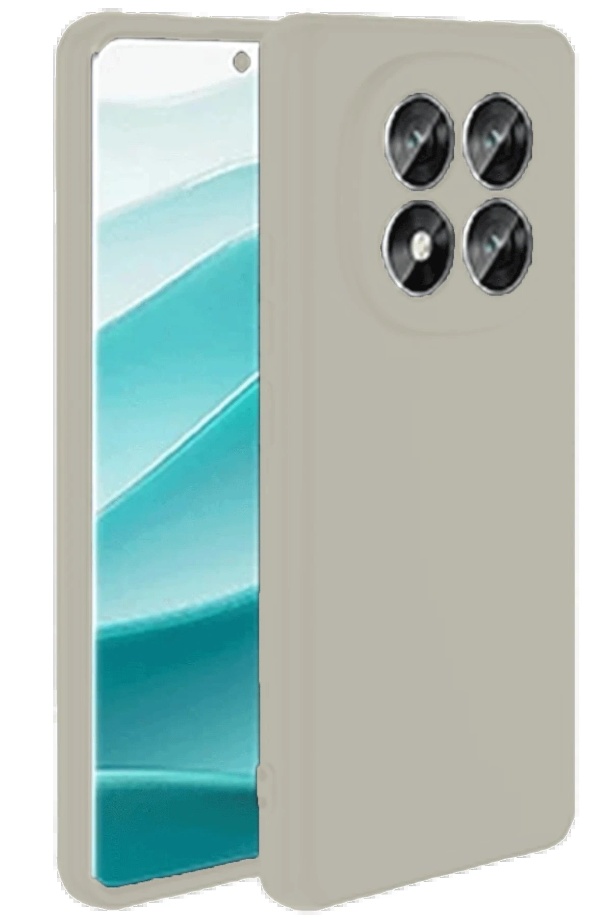 Newface Xiaomi Redmi Note 14 Pro 4G Kılıf First Silikon - Krem