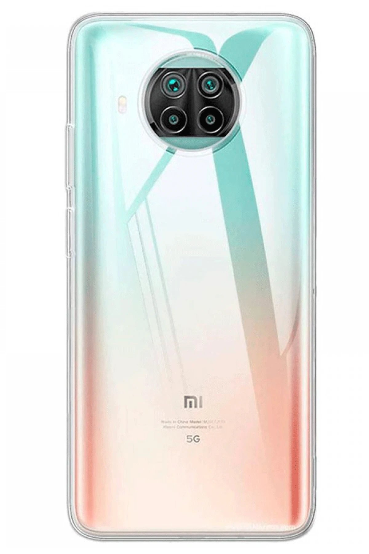 Newface Xiaomi Mi 10T Lite Kılıf Lüx Şeffaf Silikon