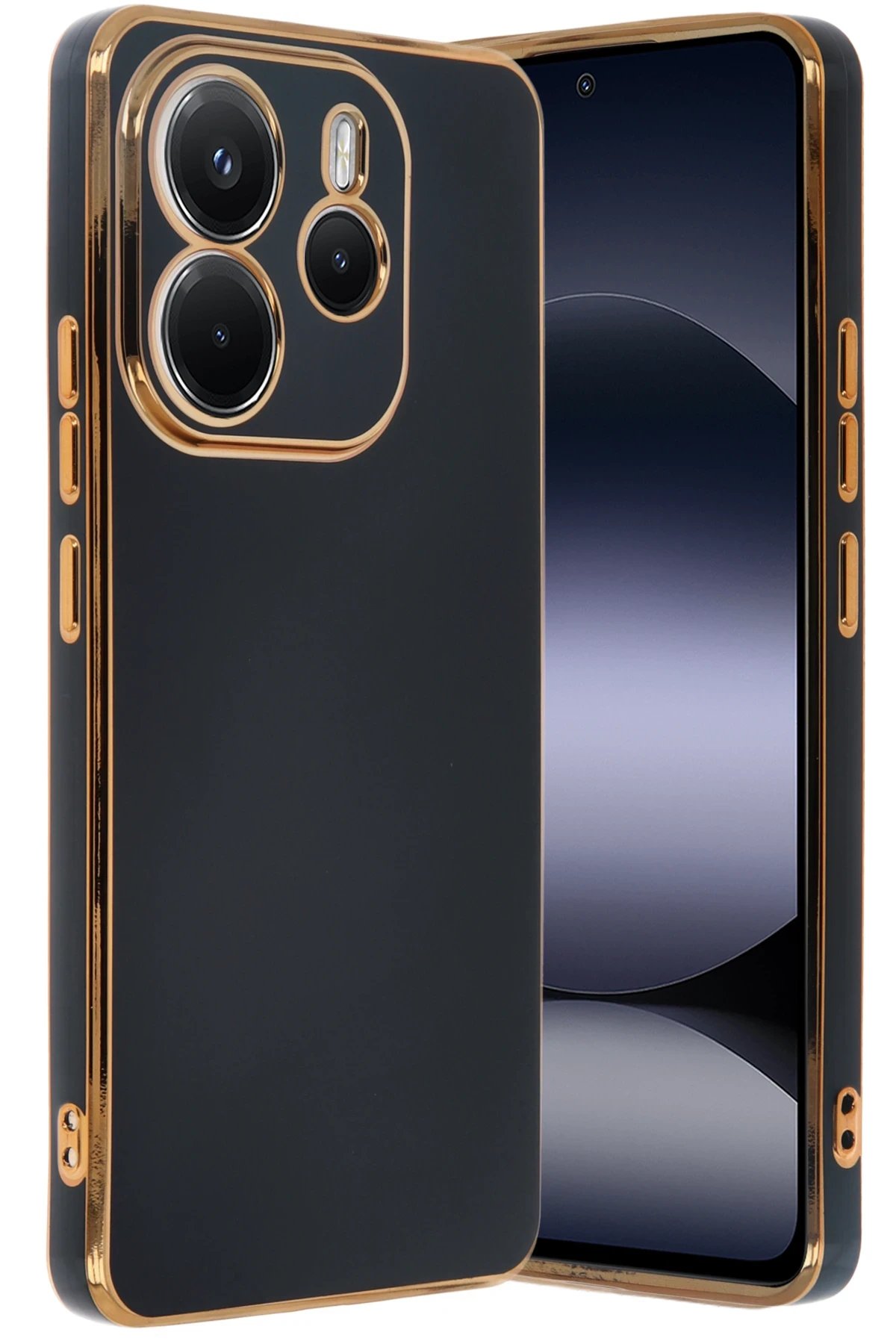 Newface Xiaomi Redmi Note 14 4G Kılıf Volet Silikon - Siyah