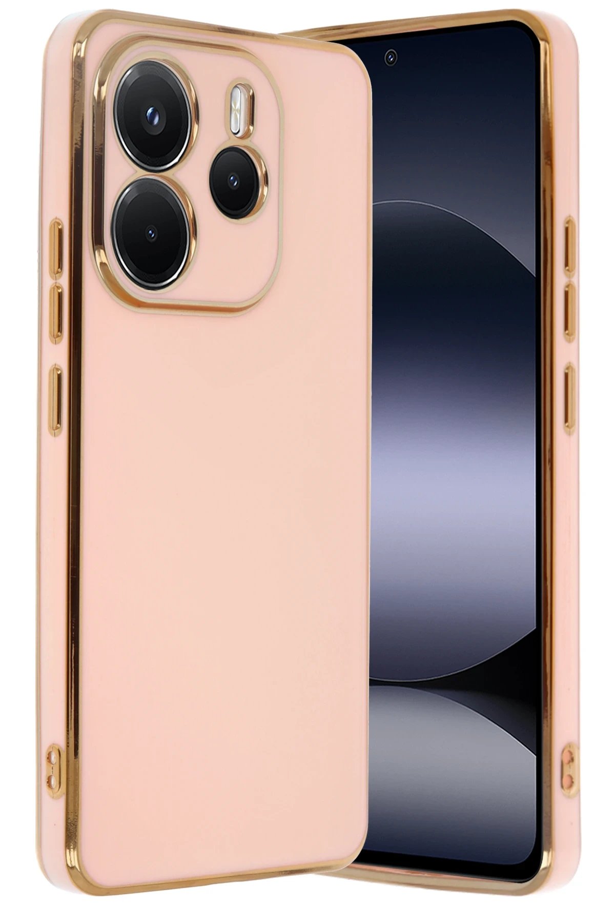 Newface Xiaomi Redmi Note 14 4G Kılıf Volet Silikon - Pembe