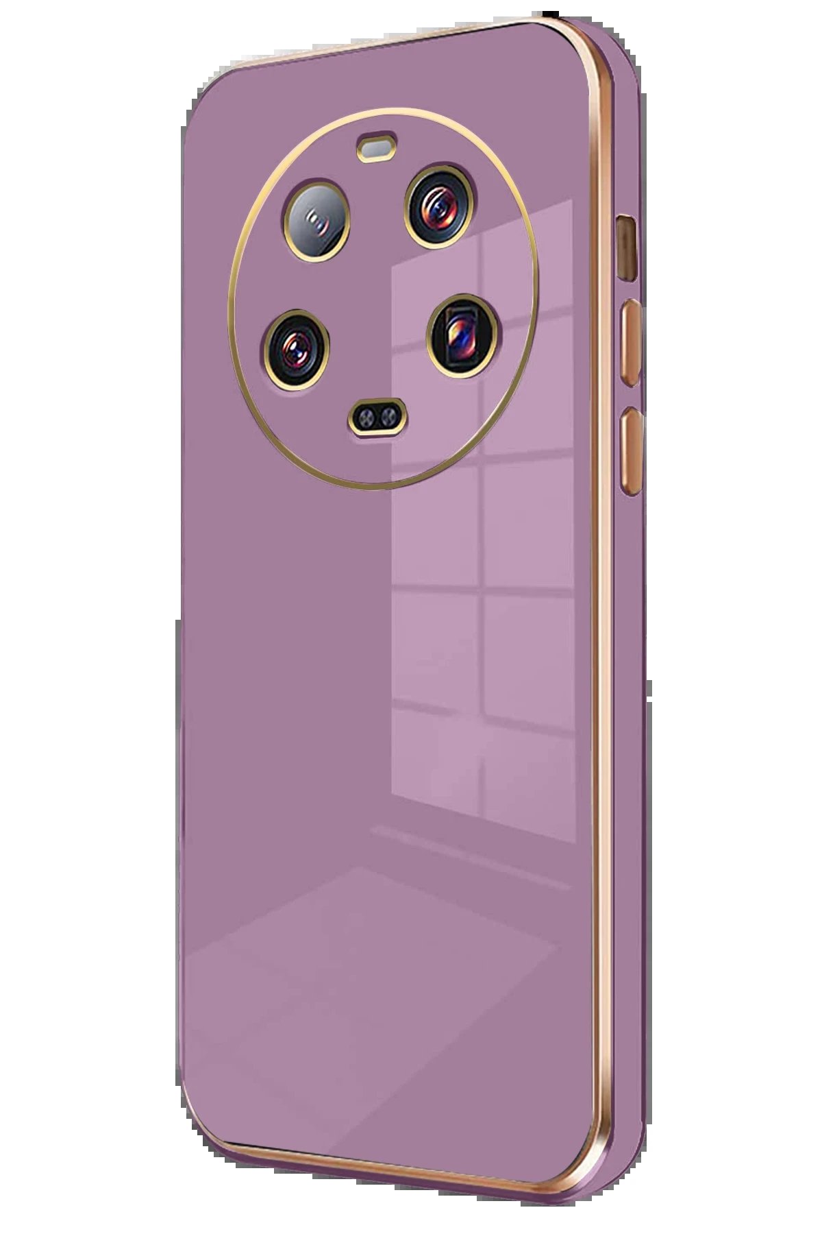 Newface Xiaomi Mi 14 Ultra Kılıf Volet Silikon - Mor