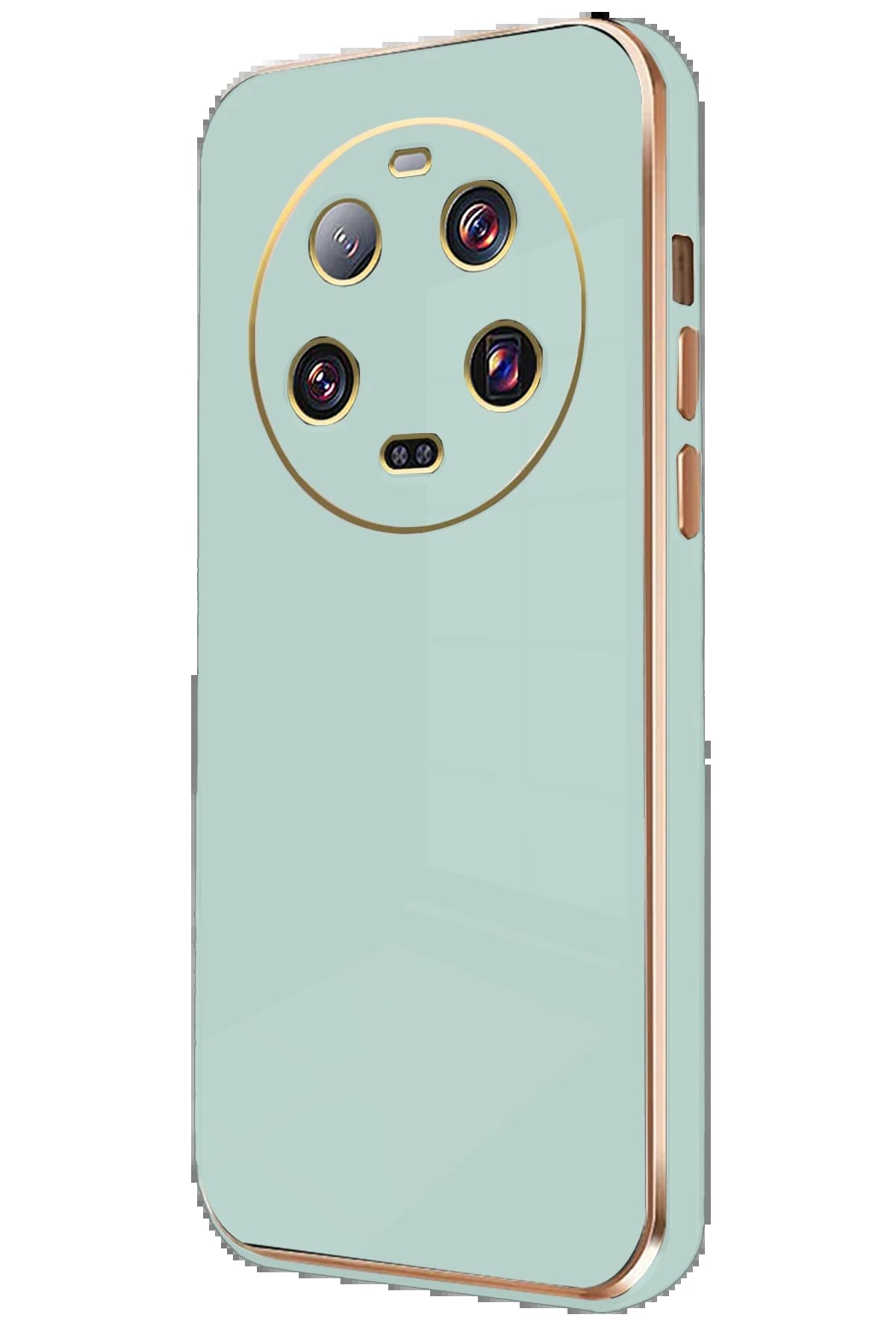 Newface Xiaomi Mi 14 Ultra Kılıf Volet Silikon - Açık Yeşil