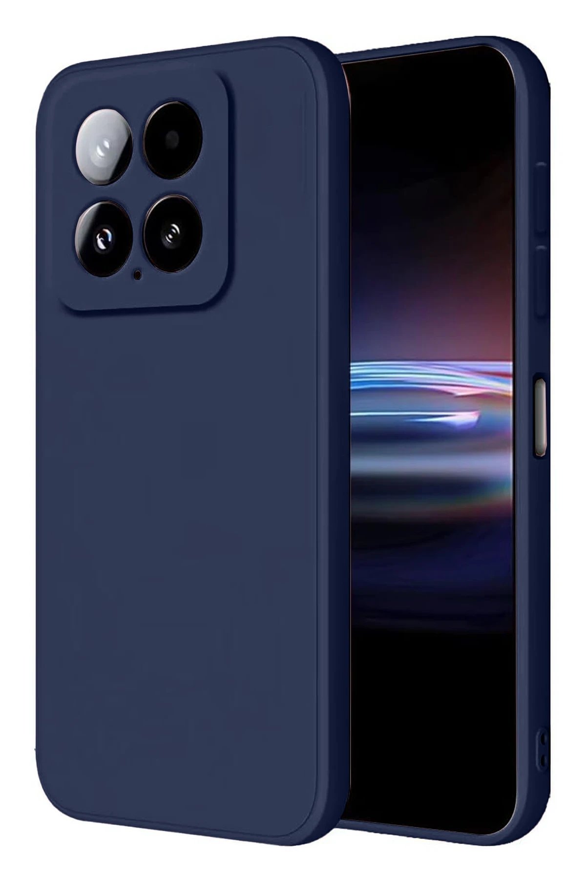 Newface Xiaomi Mi 14T Pro Kılıf Nano içi Kadife Silikon - Lacivert