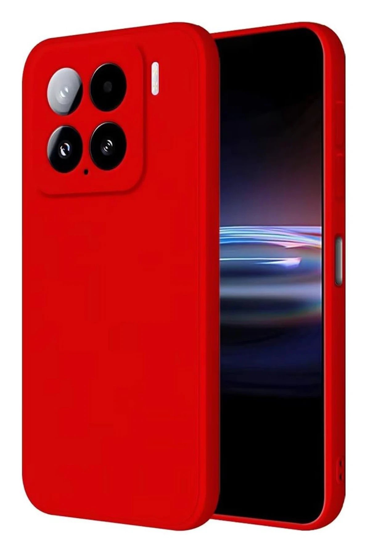 Newface Xiaomi Mi 15 Kılıf Nano içi Kadife Silikon - Kırmızı