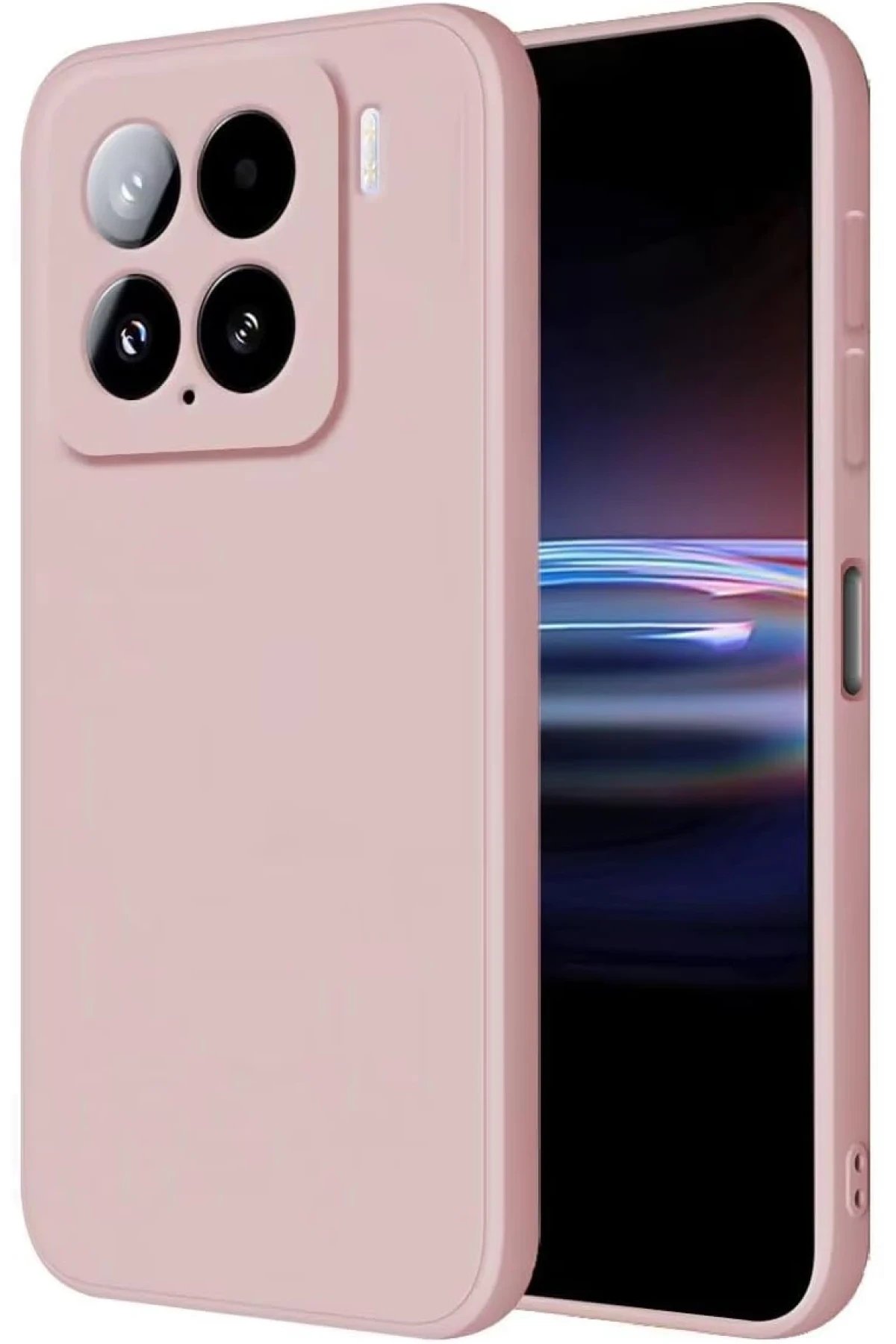 Newface Xiaomi Mi 15 Kılıf Nano içi Kadife Silikon - Pudra