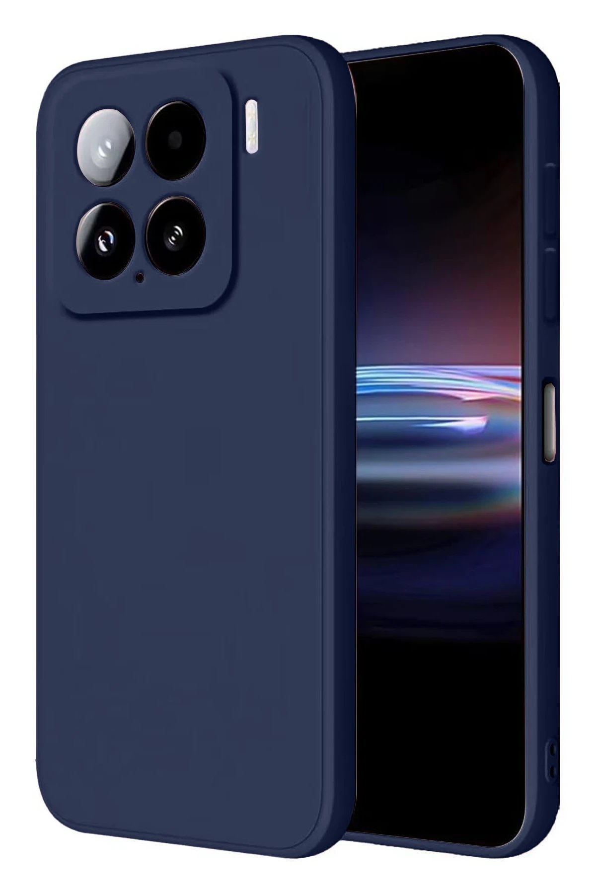 Newface Xiaomi Mi 15 Pro Kılıf Nano içi Kadife Silikon - Lacivert