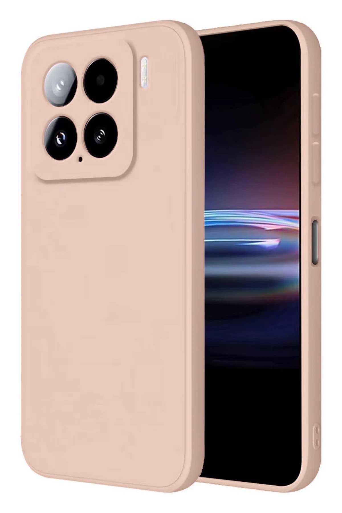 Newface Xiaomi Mi 15 Pro Kılıf Nano içi Kadife Silikon - Pudra